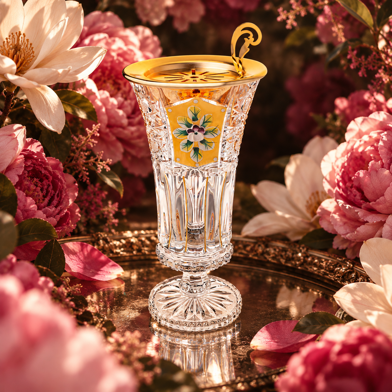 Fleurette Crystal Incense Vase, Lifestyle