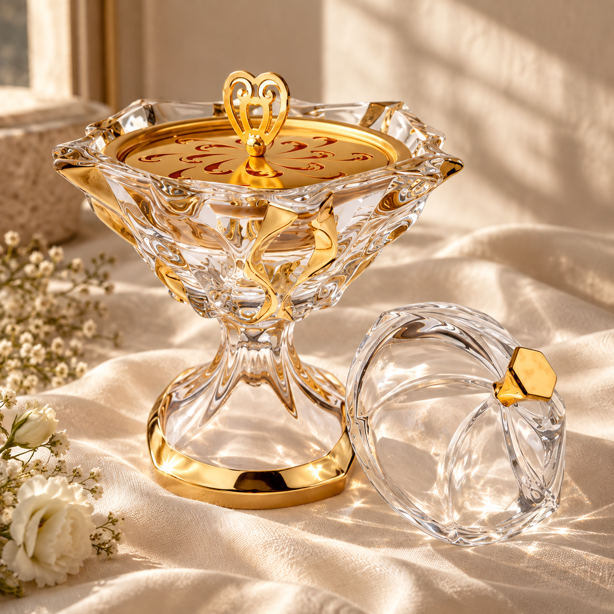 Papillon Crystal Incense Burner Set, Lifestyle