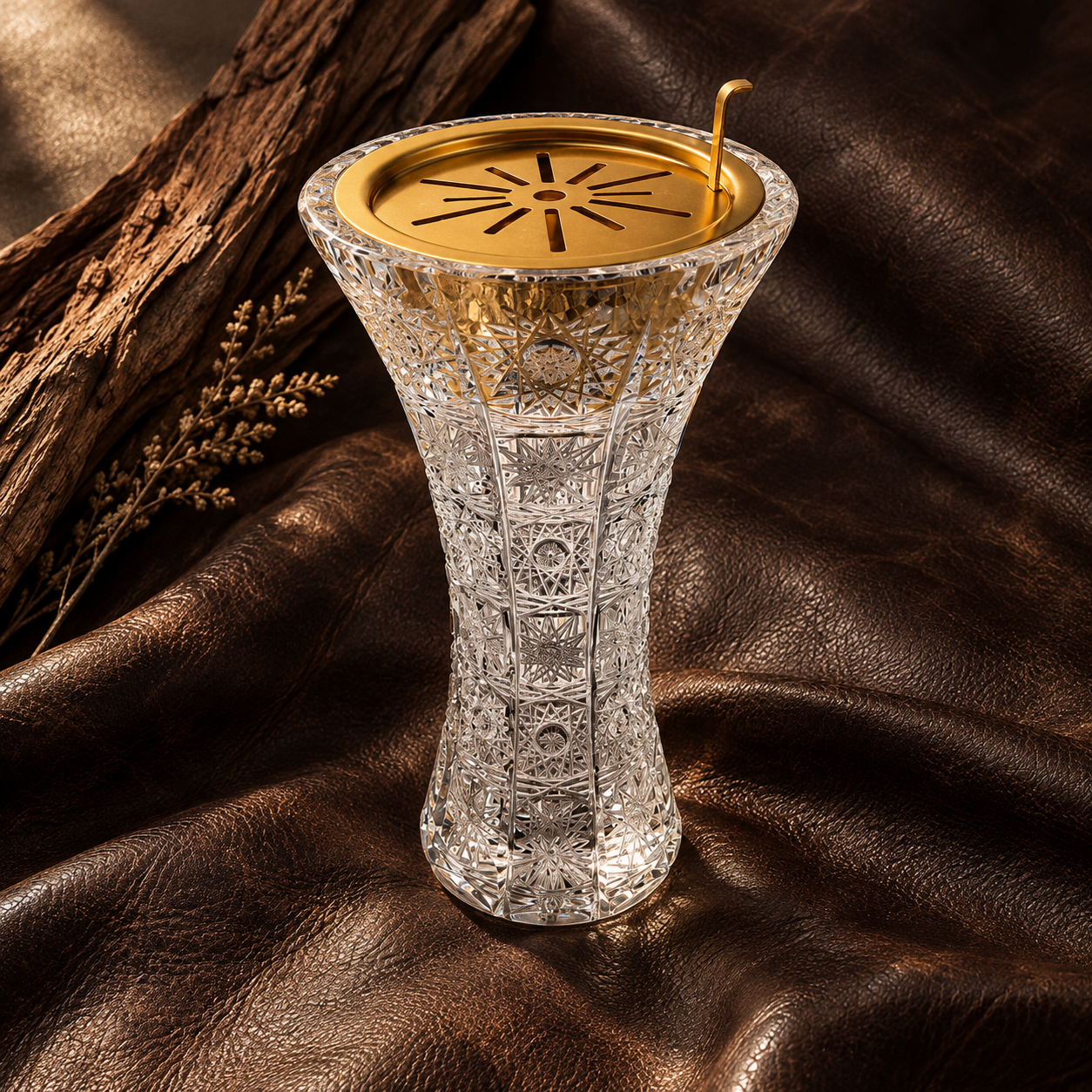 Solstice Crystal Incense Vase, Short, Lifestyle