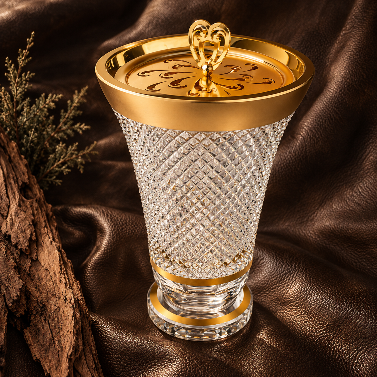 Diamantine Crystal Incense Vase, Lifestyle