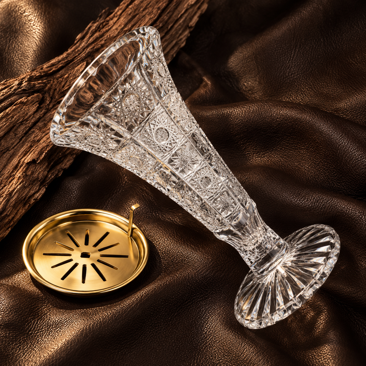 Grand Aurum Trumpet Crystal Incense Burner, Lifestyle