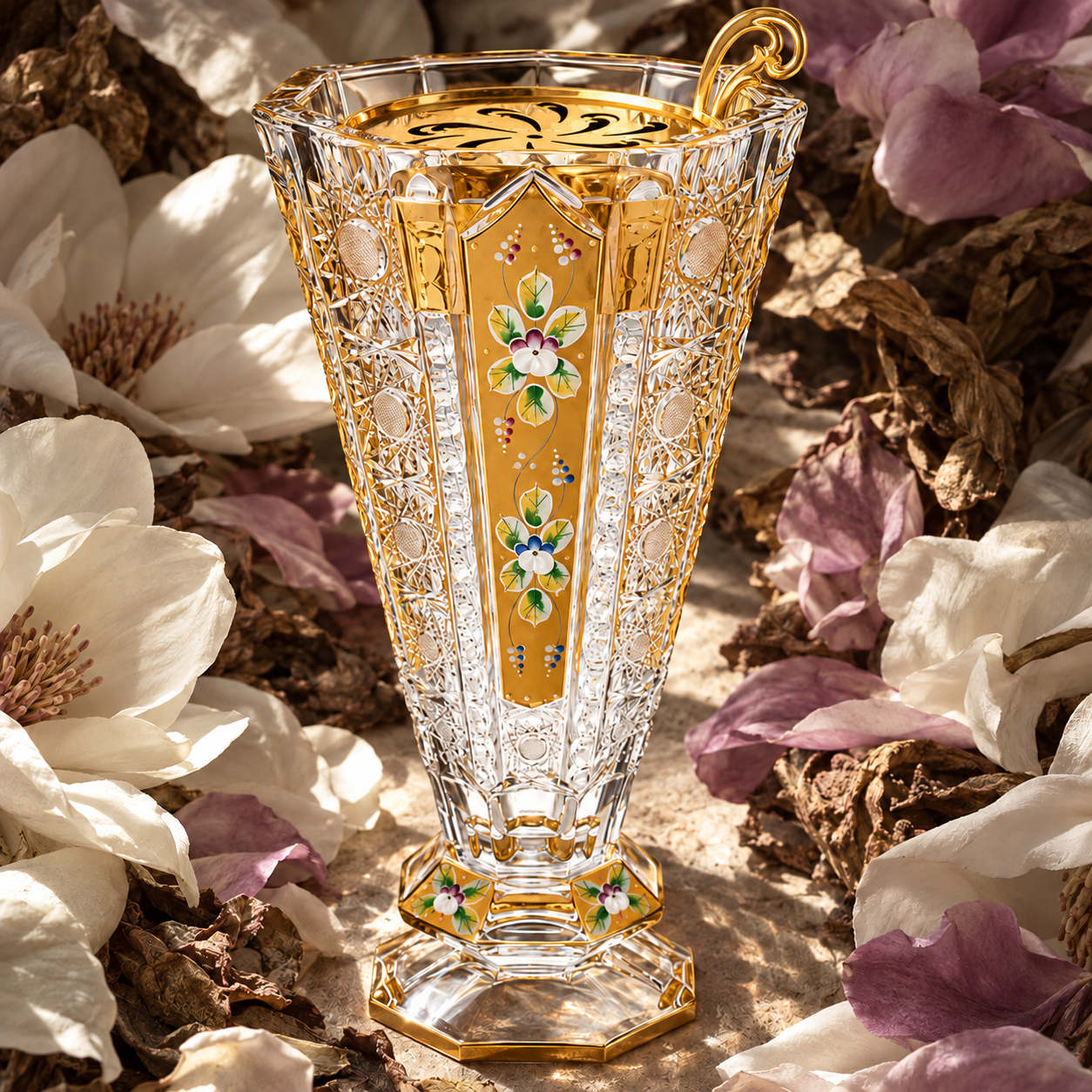 Octave Florale Crystal Incense Burner 22K Gold, Lifestyle