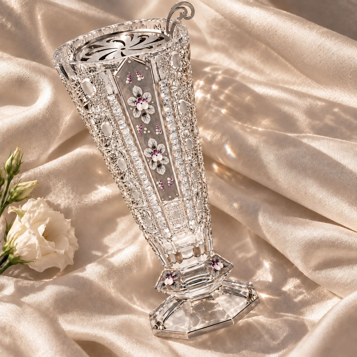 Octave Argent Crystal Incense Burner, Lifestyle