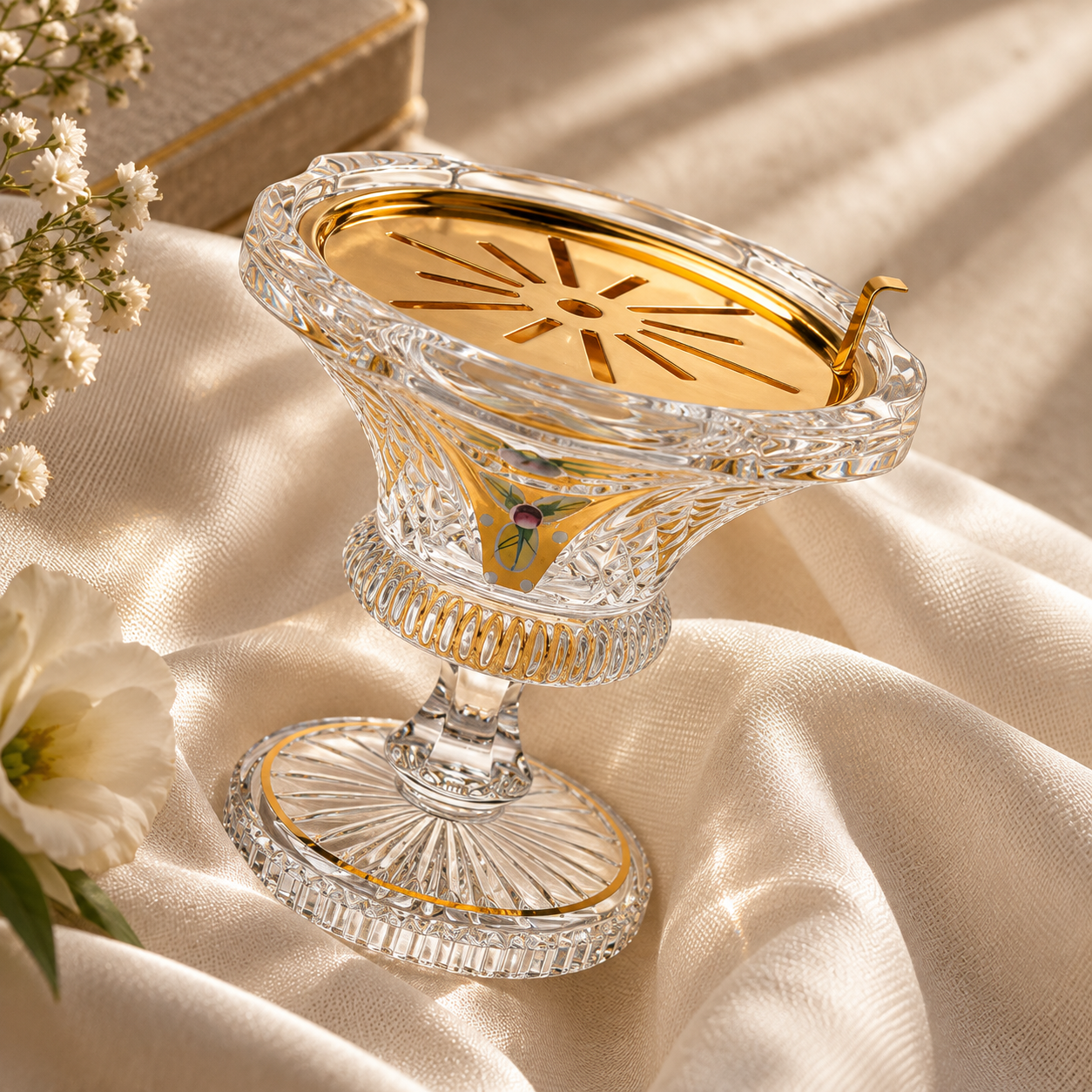 Imperiale Bowl Crystal Incense Burner, Lifestyle