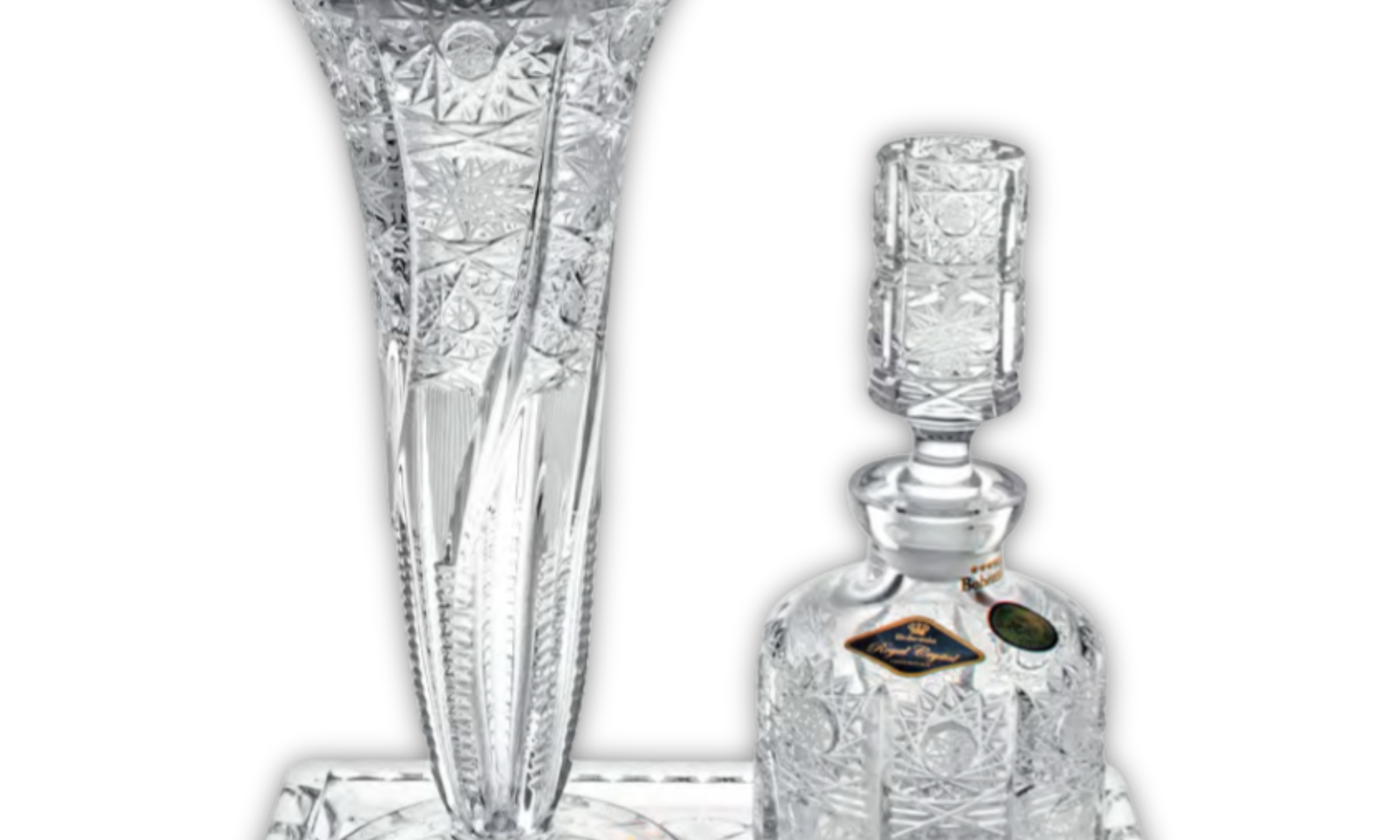 Aroma Trio Crystal Vanity Set, Crystal – Bohemia Royal Crystal