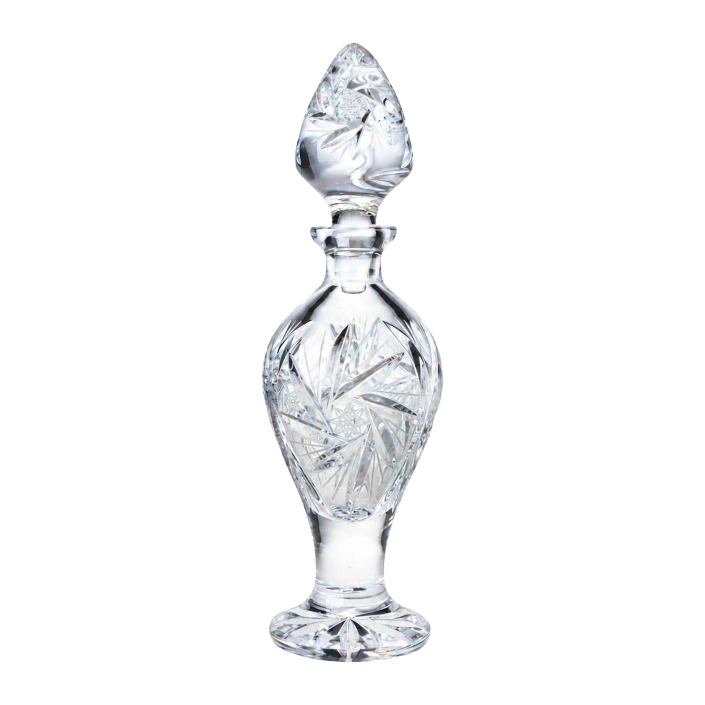 Atelier Pinwheel Perfume Flacon, Footed - Clear