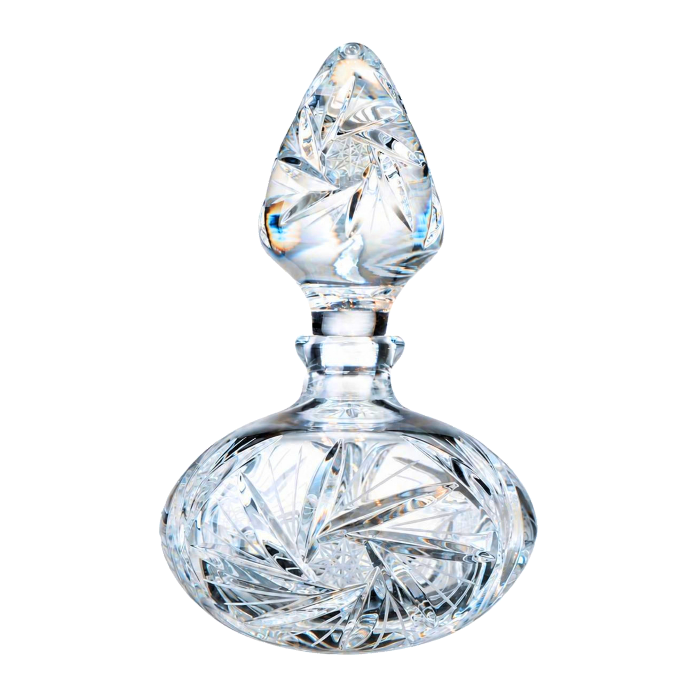 Atelier Pinwheel Perfume Flacon, Squat - Clear