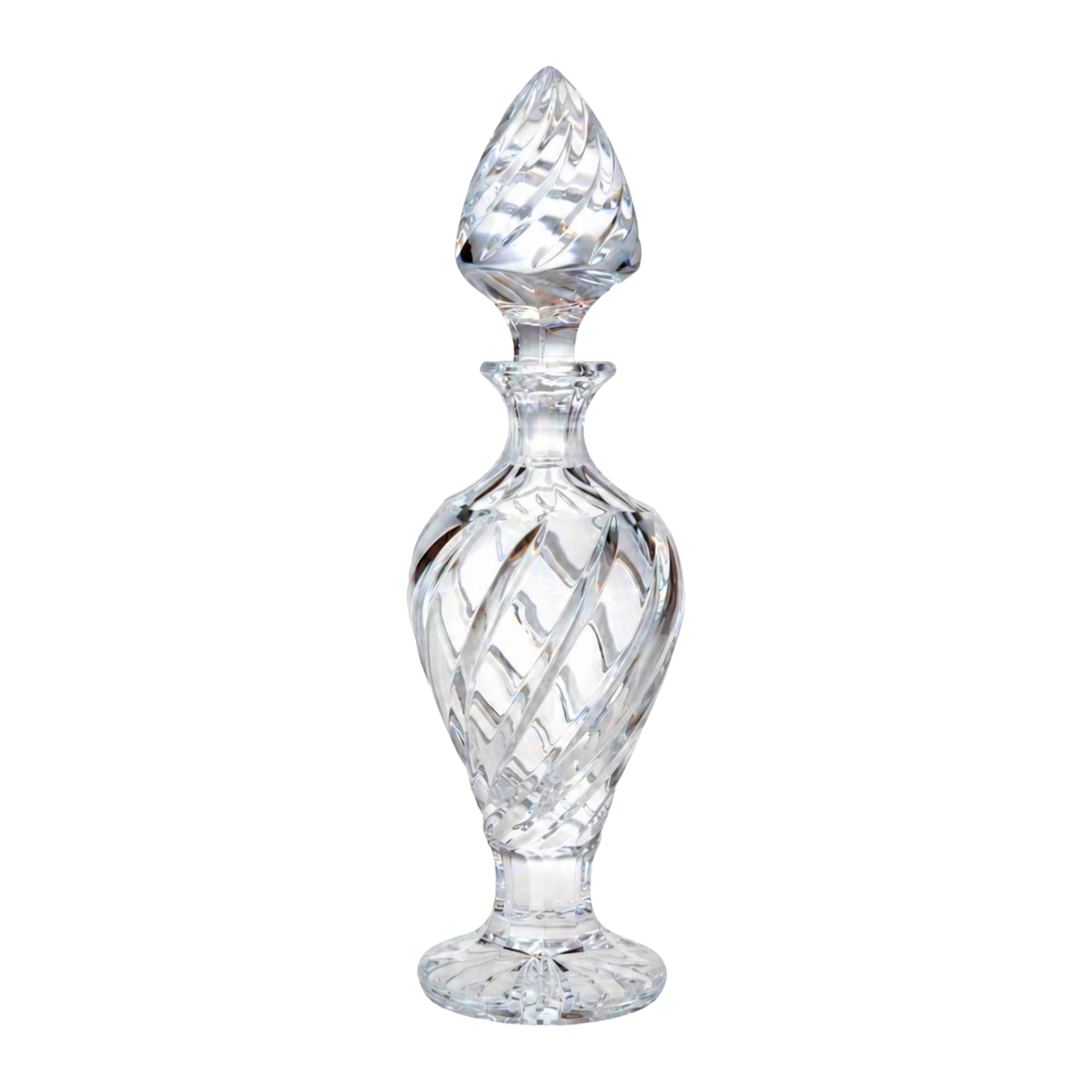Atelier Swirl Perfume Flacon, Footed - Clear