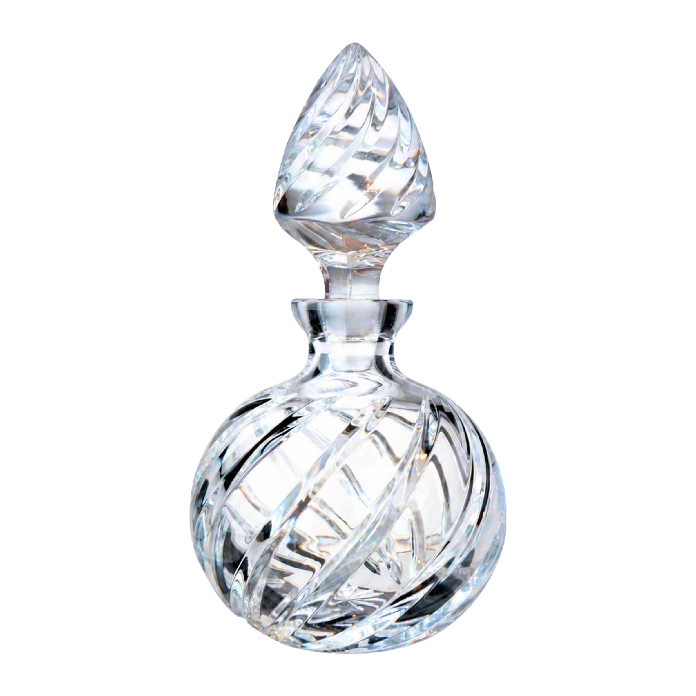 Atelier Swirl Perfume Flacon, Round - Clear