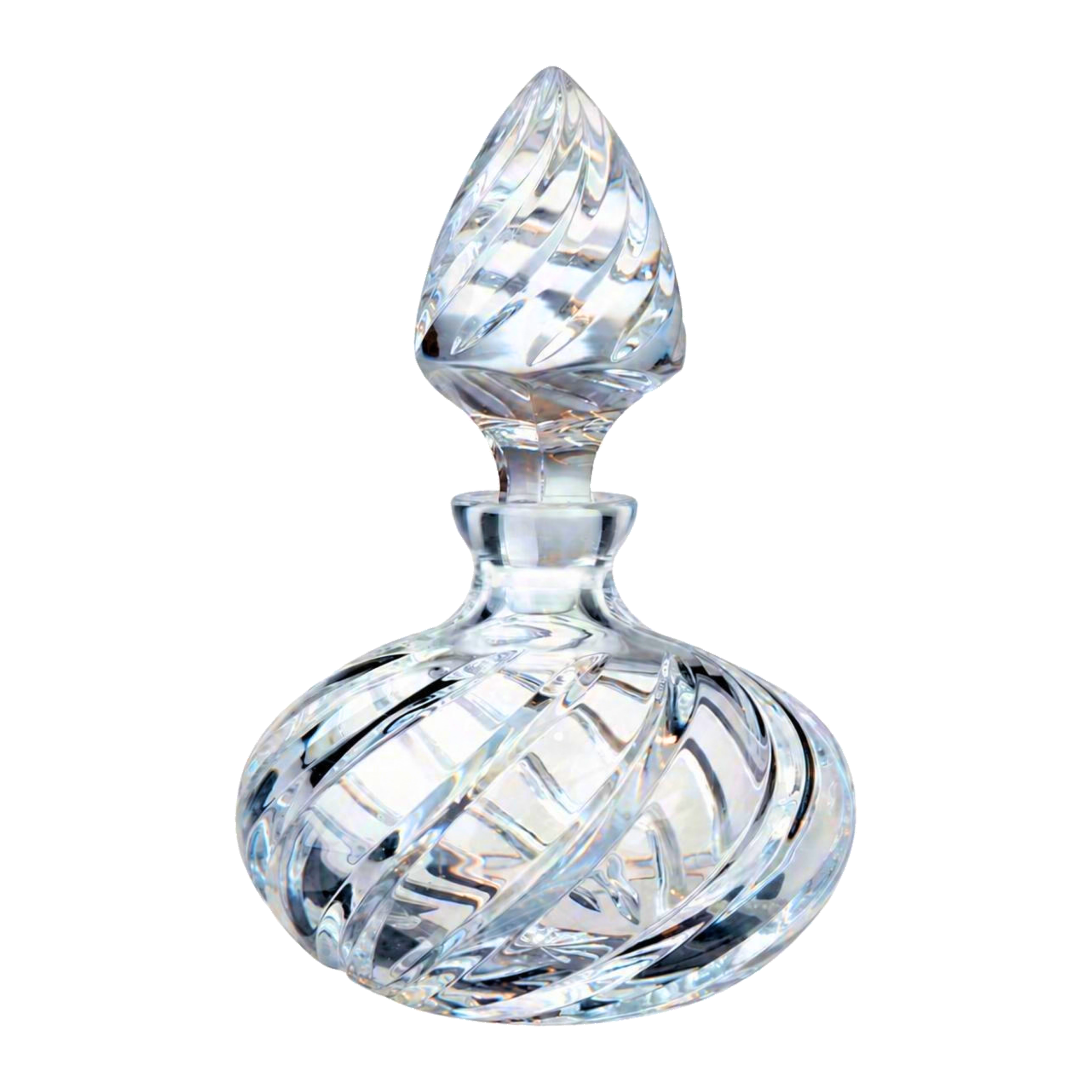 Atelier Swirl Perfume Flacon, Squat - Clear