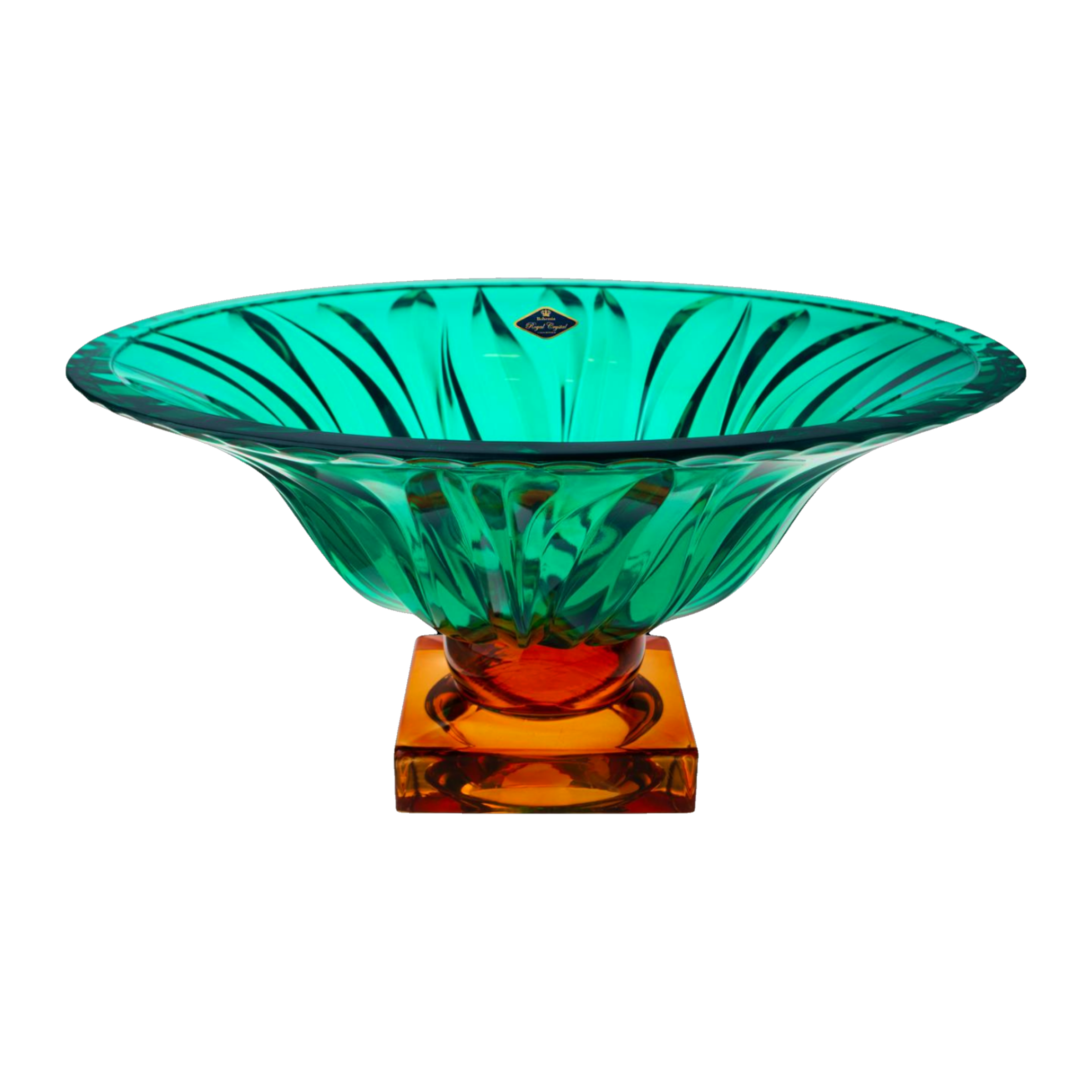 Aurora Wide Bowl in Emerald
