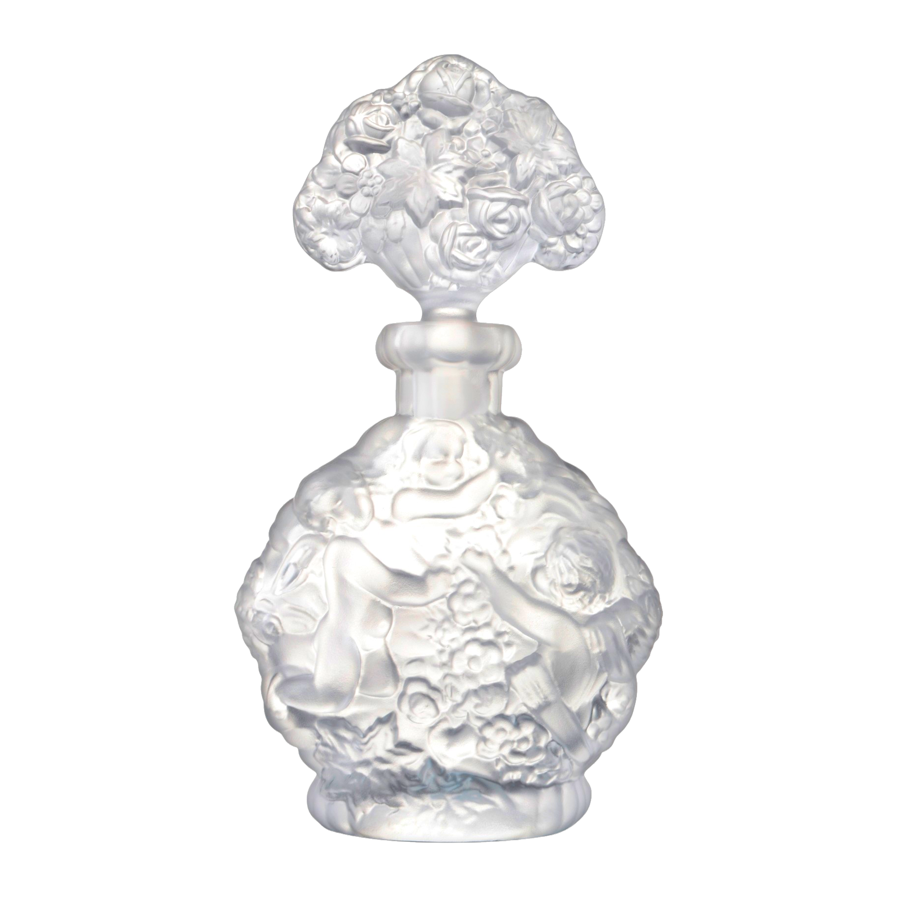 Cherubim Angels Perfume Flacon - Frosted Clear