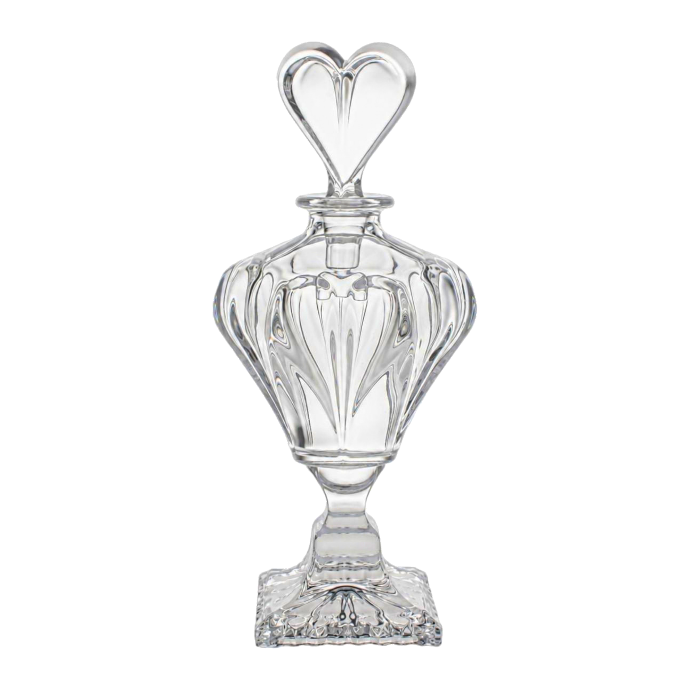 Coeur Footed Perfume Flacon - Clear