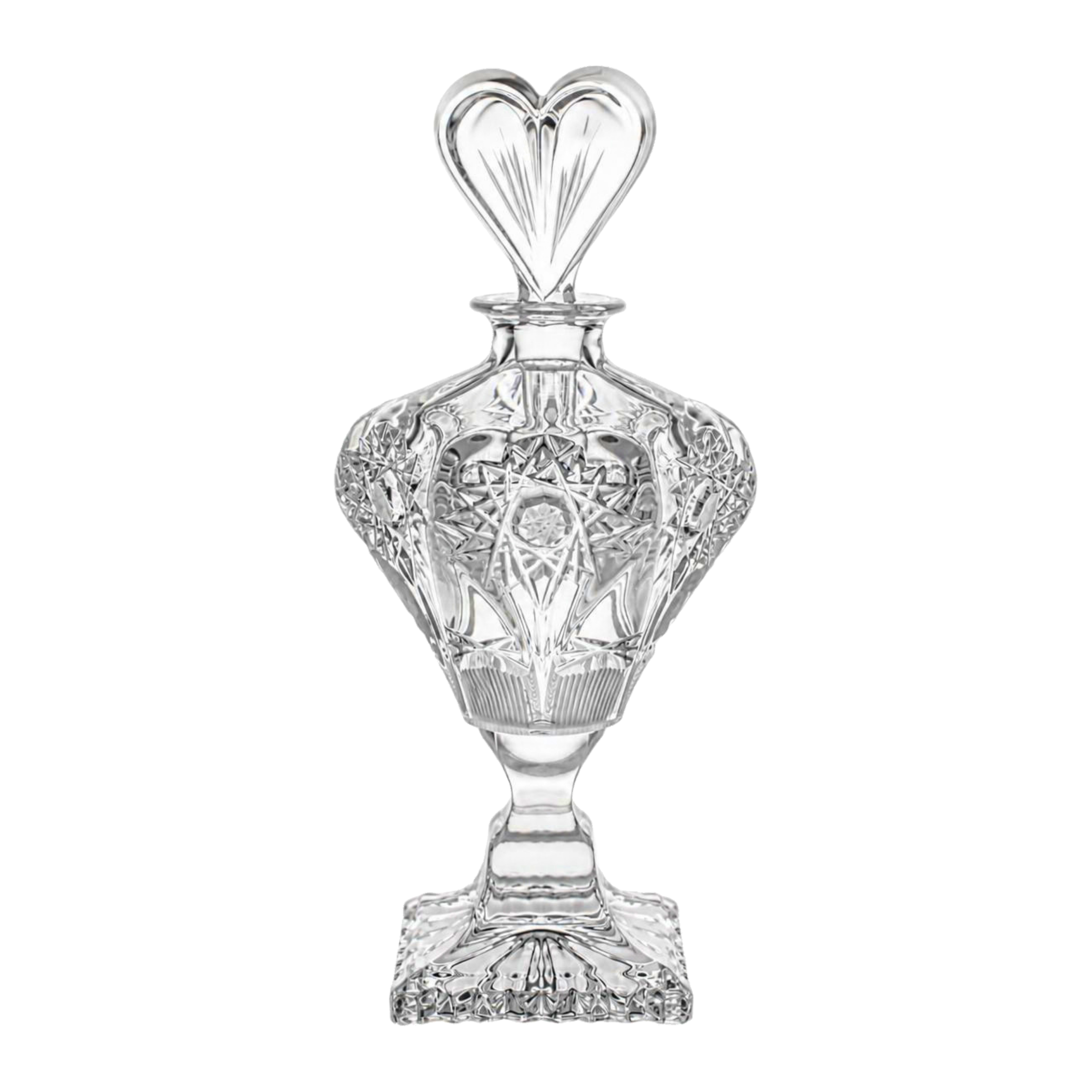 Coeur Footed Perfume Flacon - Clear