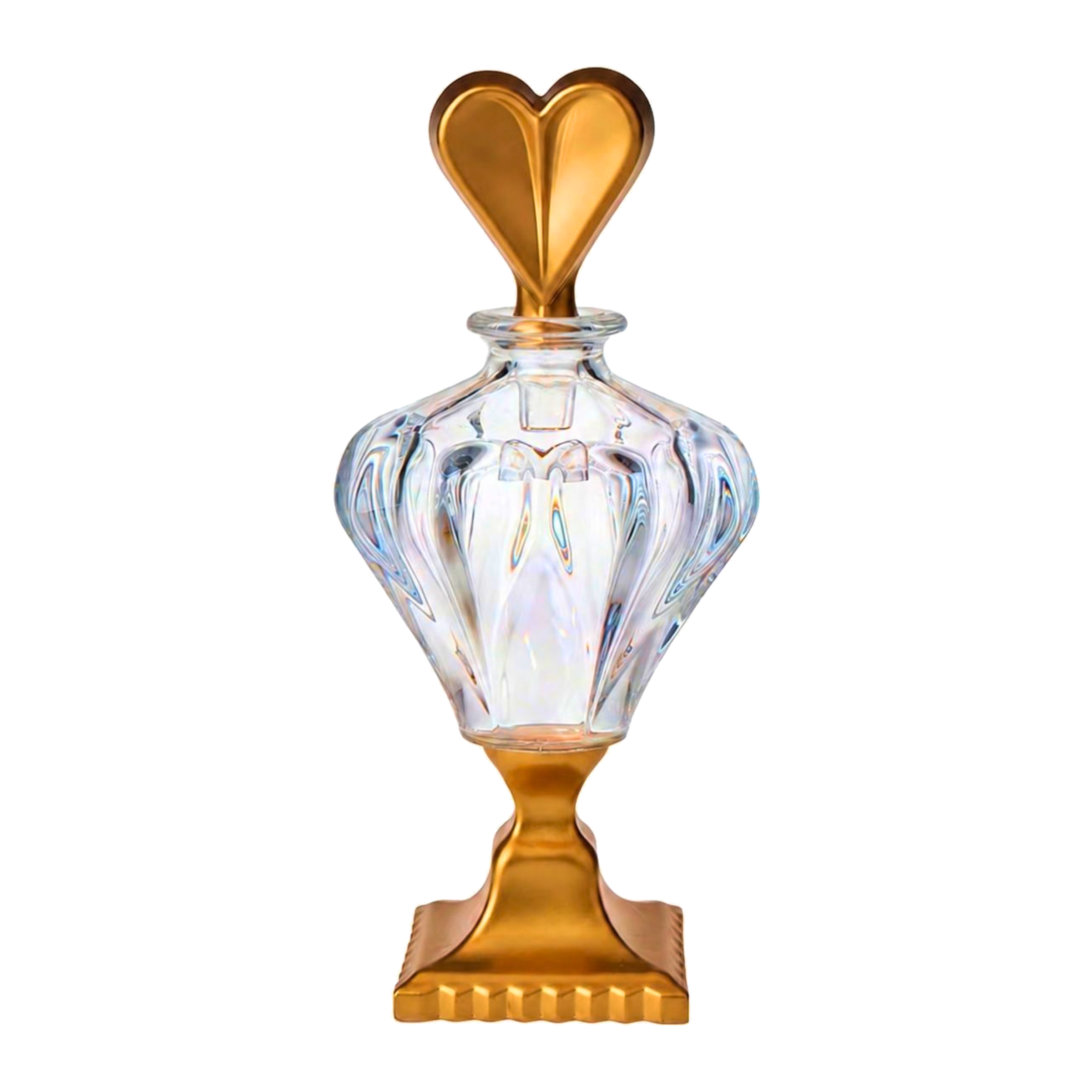 Coeur Footed Perfume Flacon - Gold