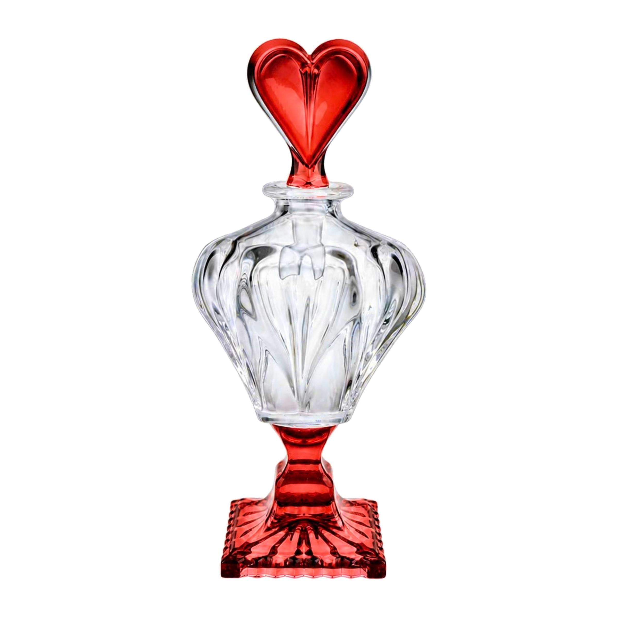 Coeur Footed Perfume Flacon - Rose