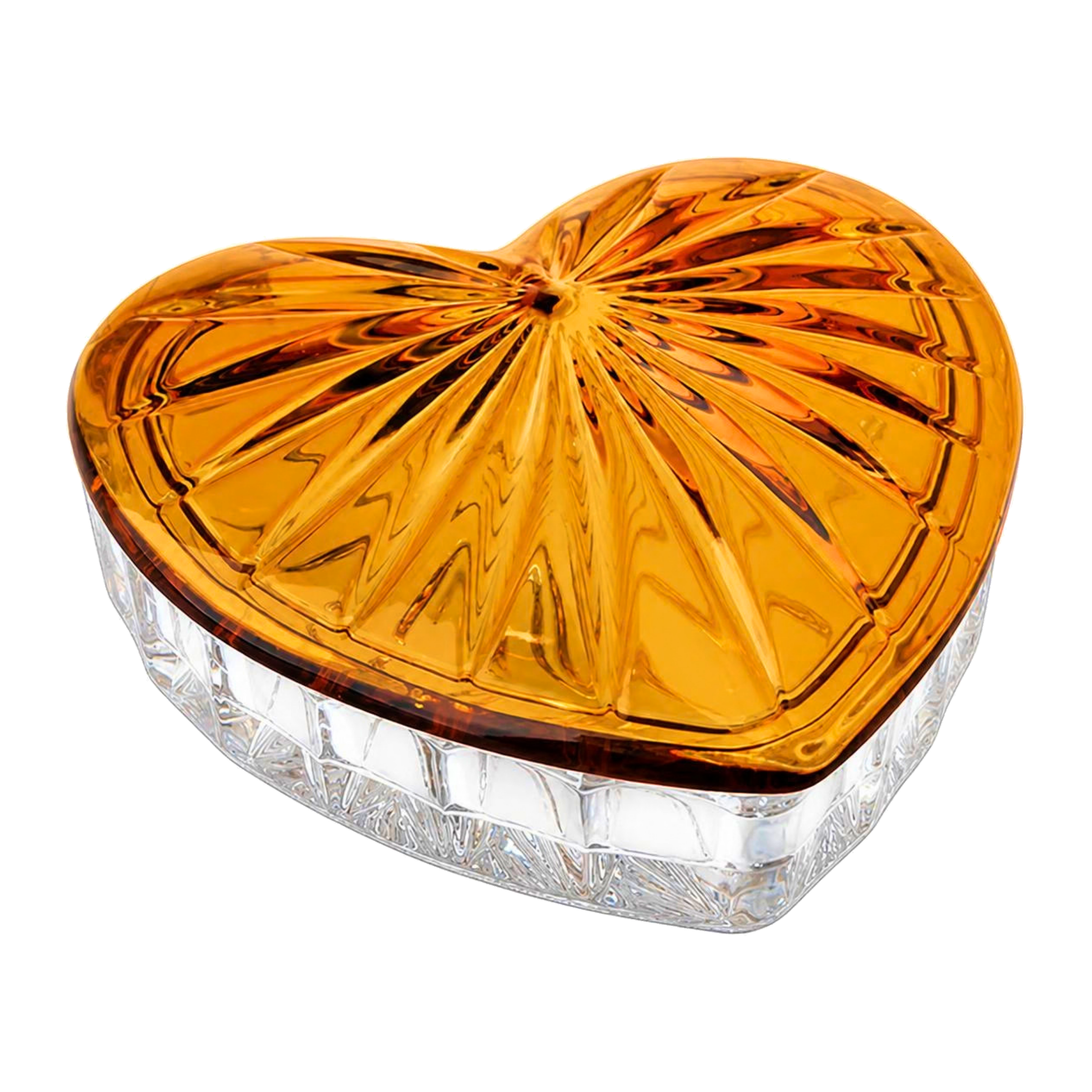 Coeur Heart Crystal Box - Amber