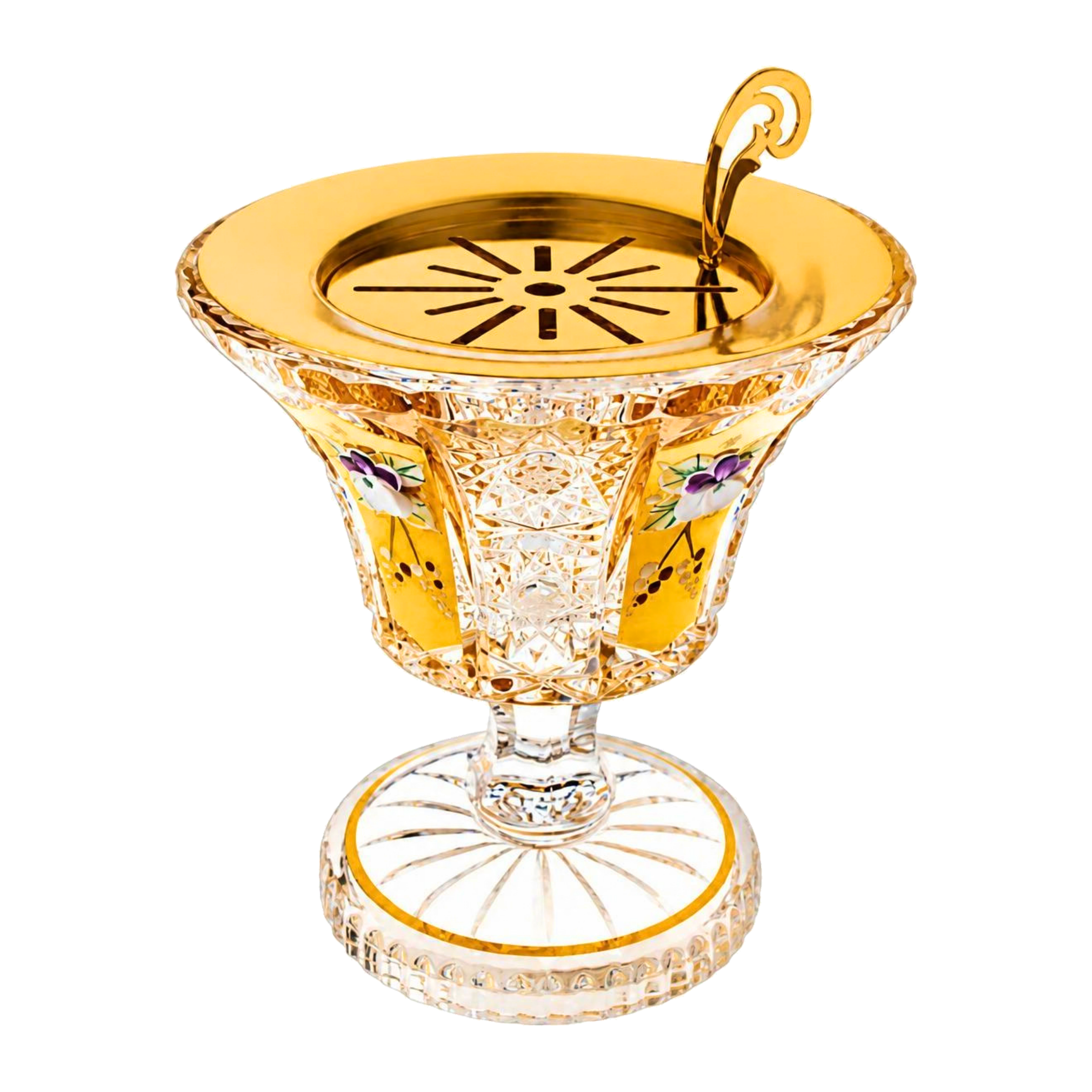 Diamant Footed Bowl, Floral