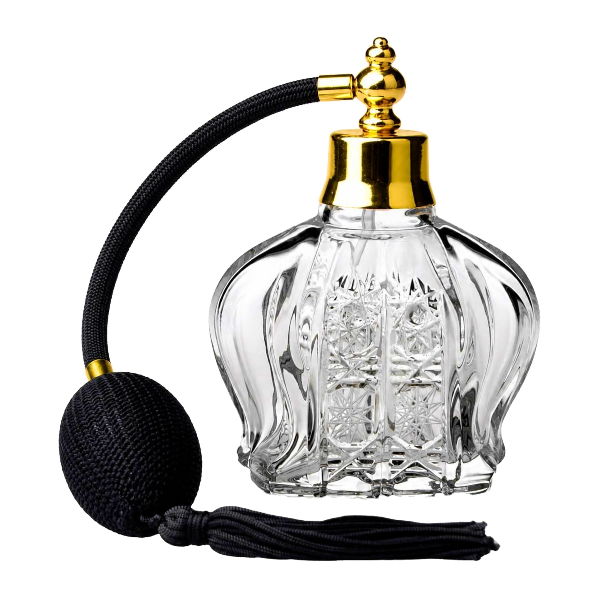 Dome Lace Atomizer Perfume Flacon - Clear