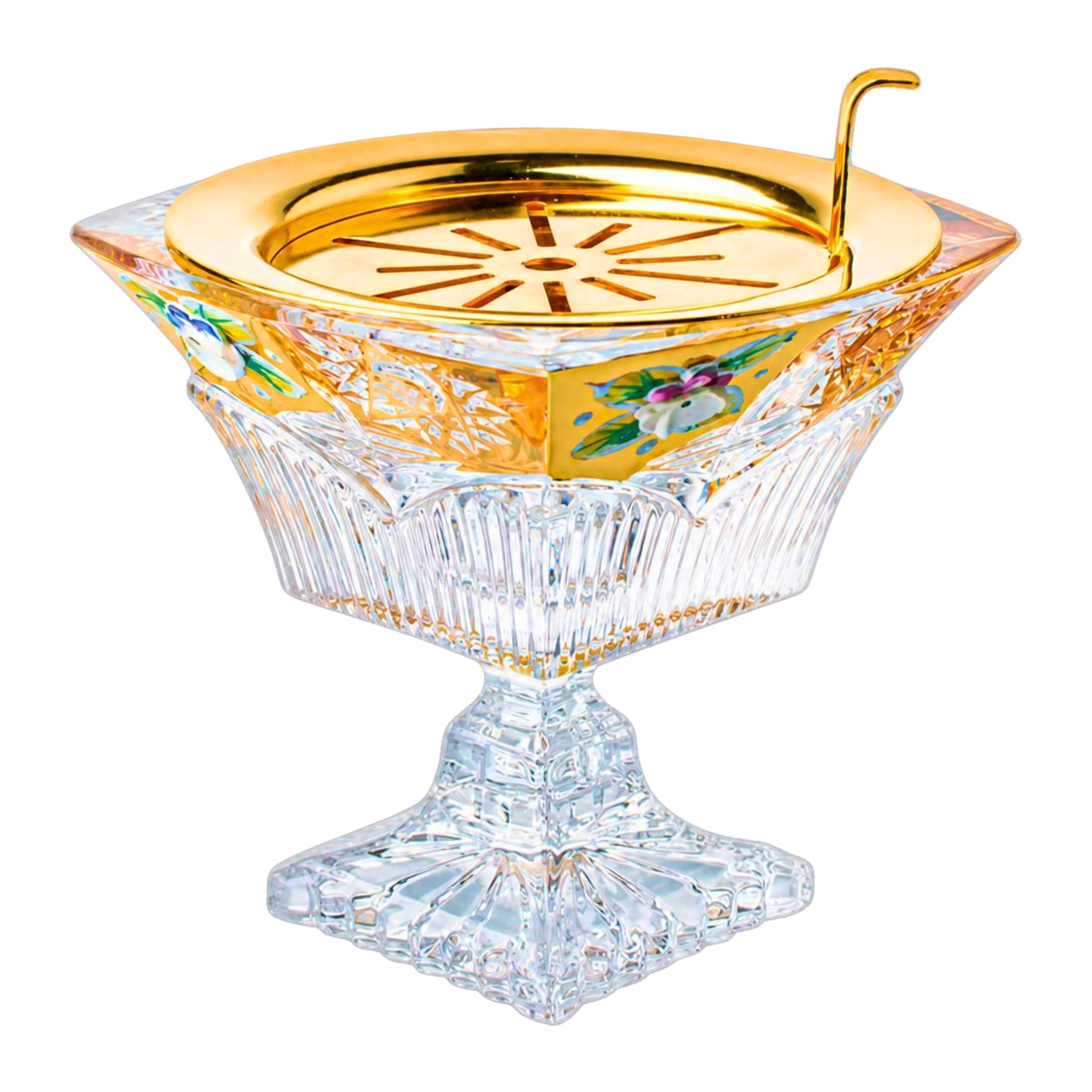 Florale Chalice Crystal Incense Burner