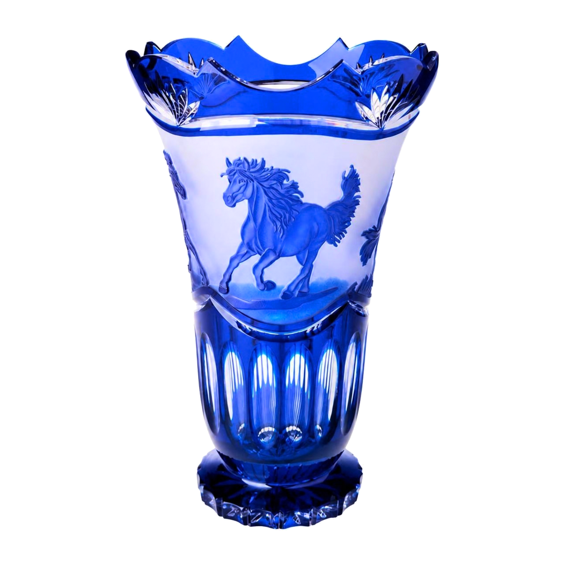 Horse Vase Crown - Royal Blue
