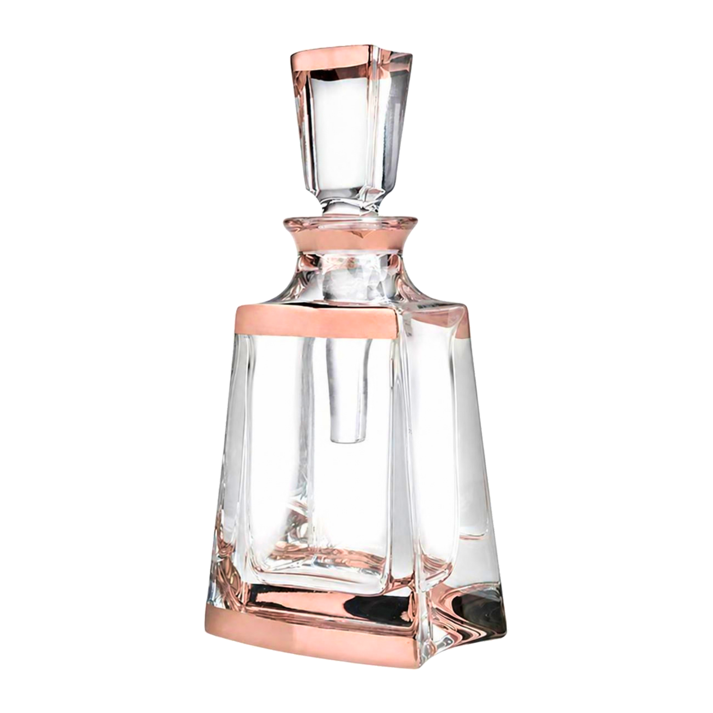 Kathrene Banded Perfume Flacon - Platinum