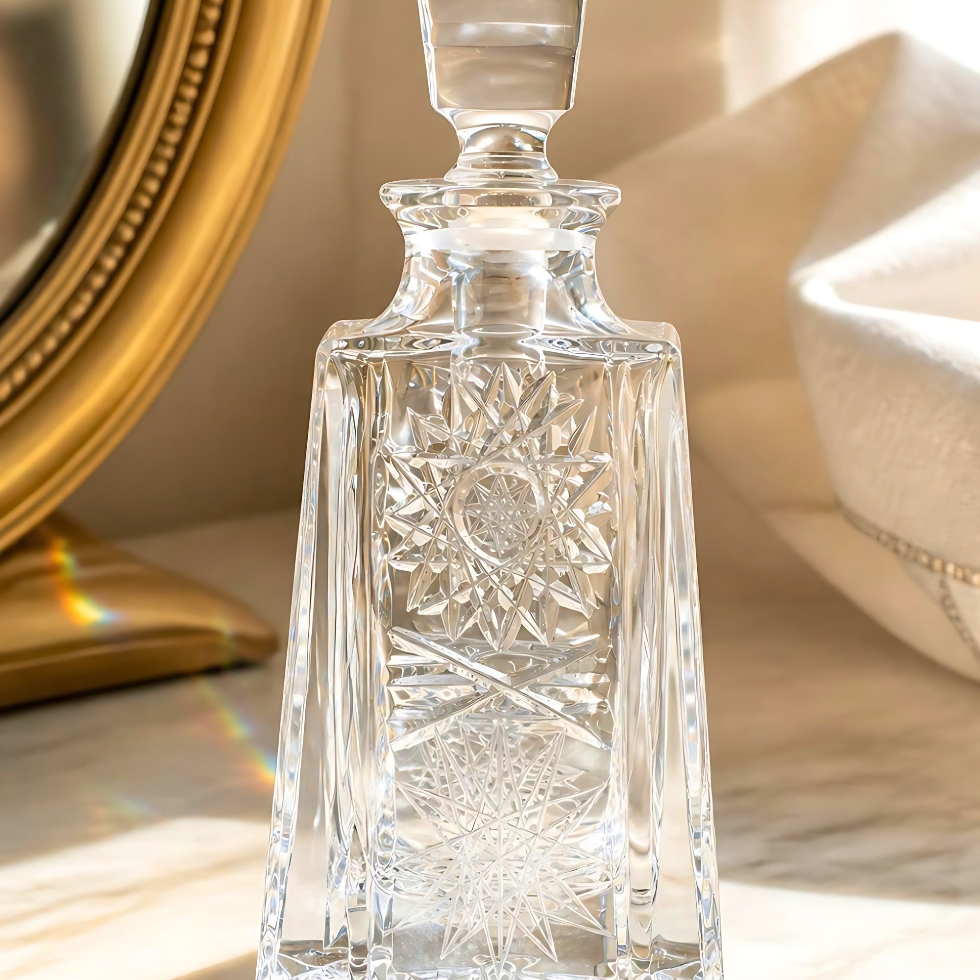 Kathrene Lace Perfume Flacon - Clear, Close Up