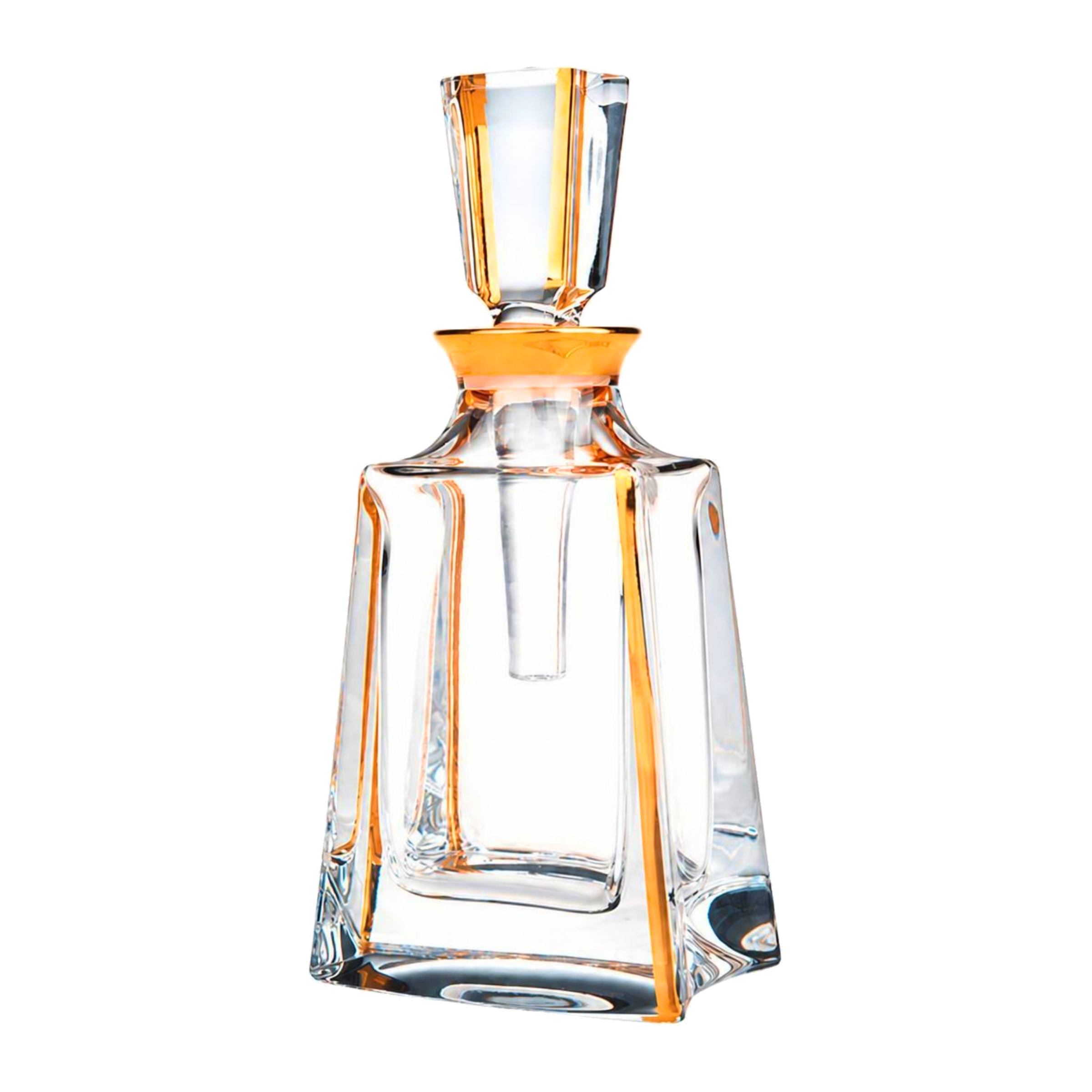 Kathrene Pinstripe Perfume Flacon - Gold