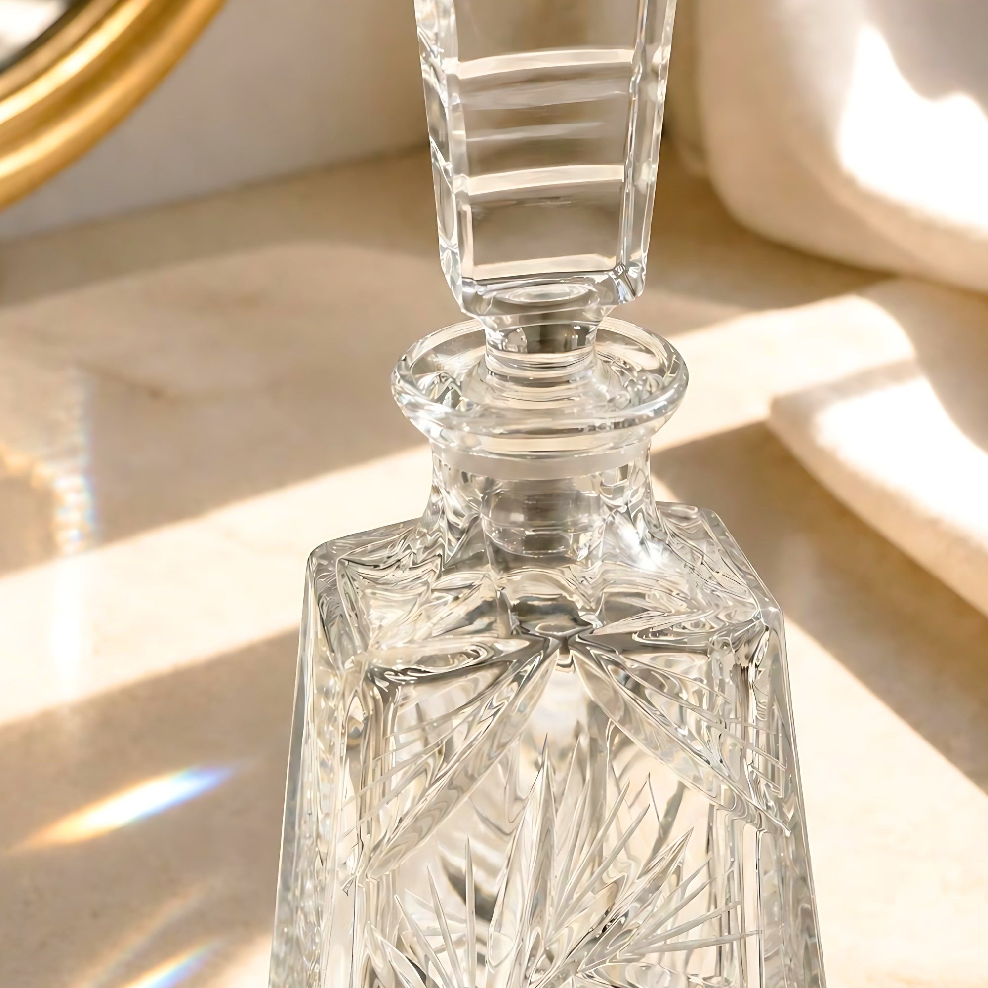 Kathrene Pinwheel Perfume Flacon - Clear, Close Up