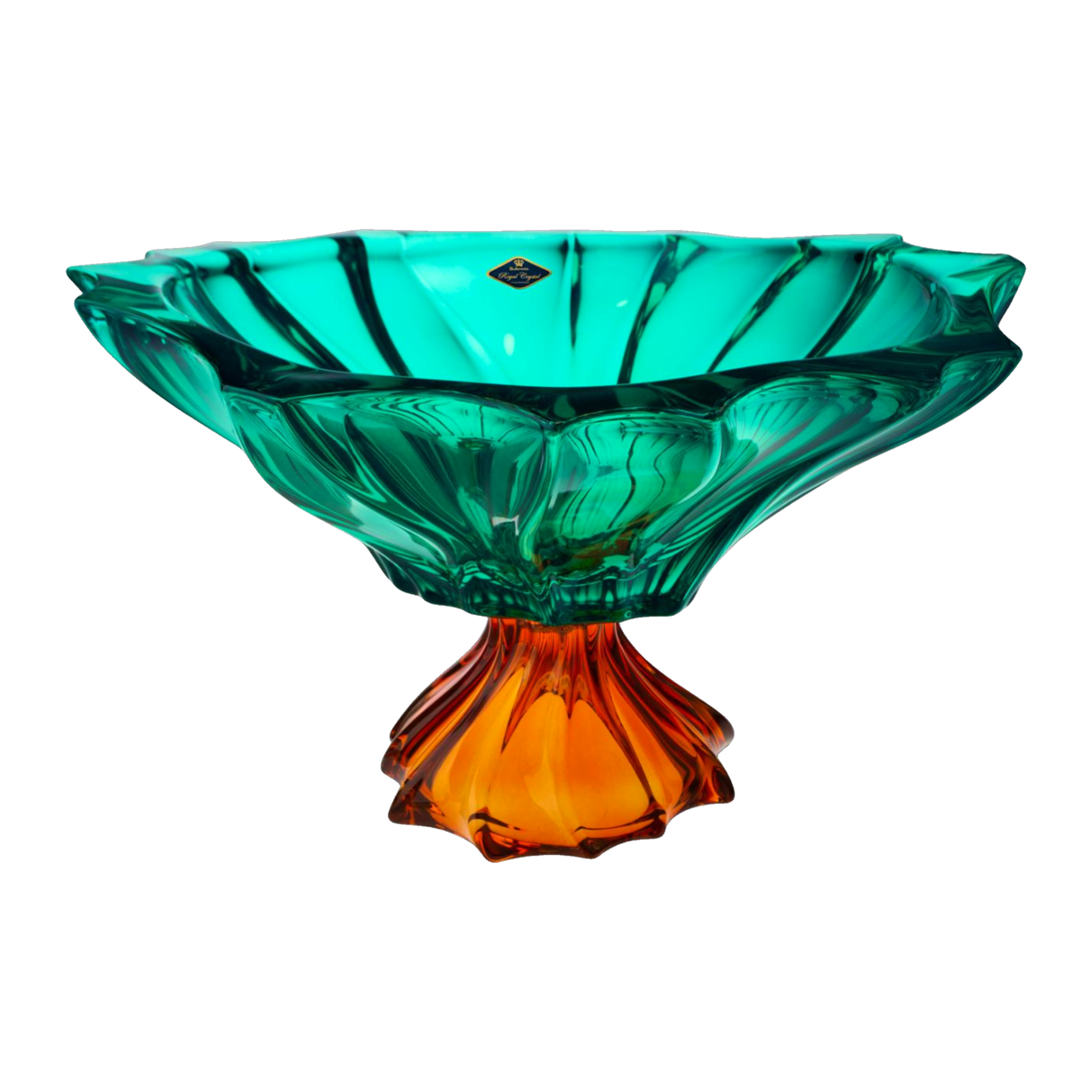 Plantica Lobed Bowl in Emerald