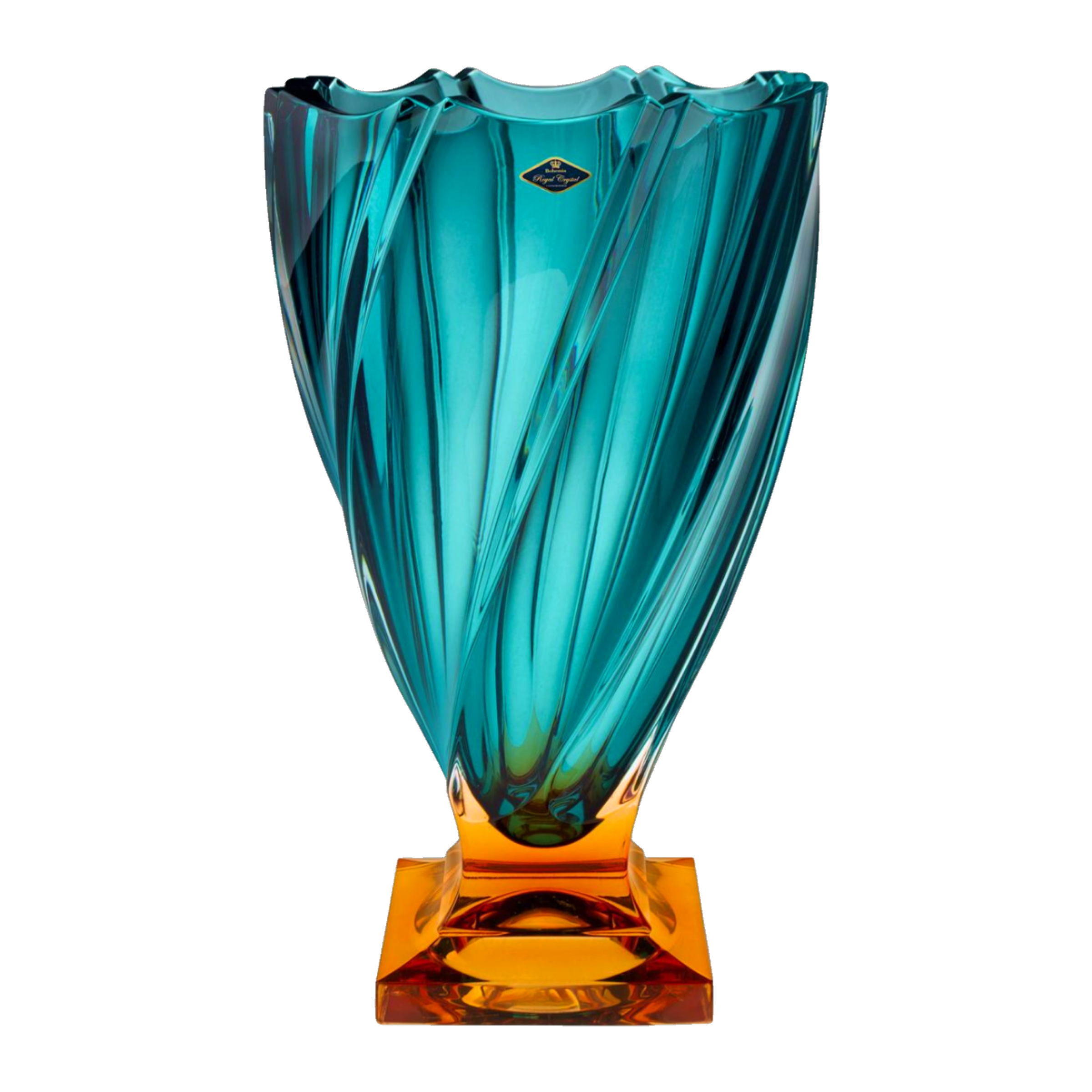 Ponti Fan Vase in Azur
