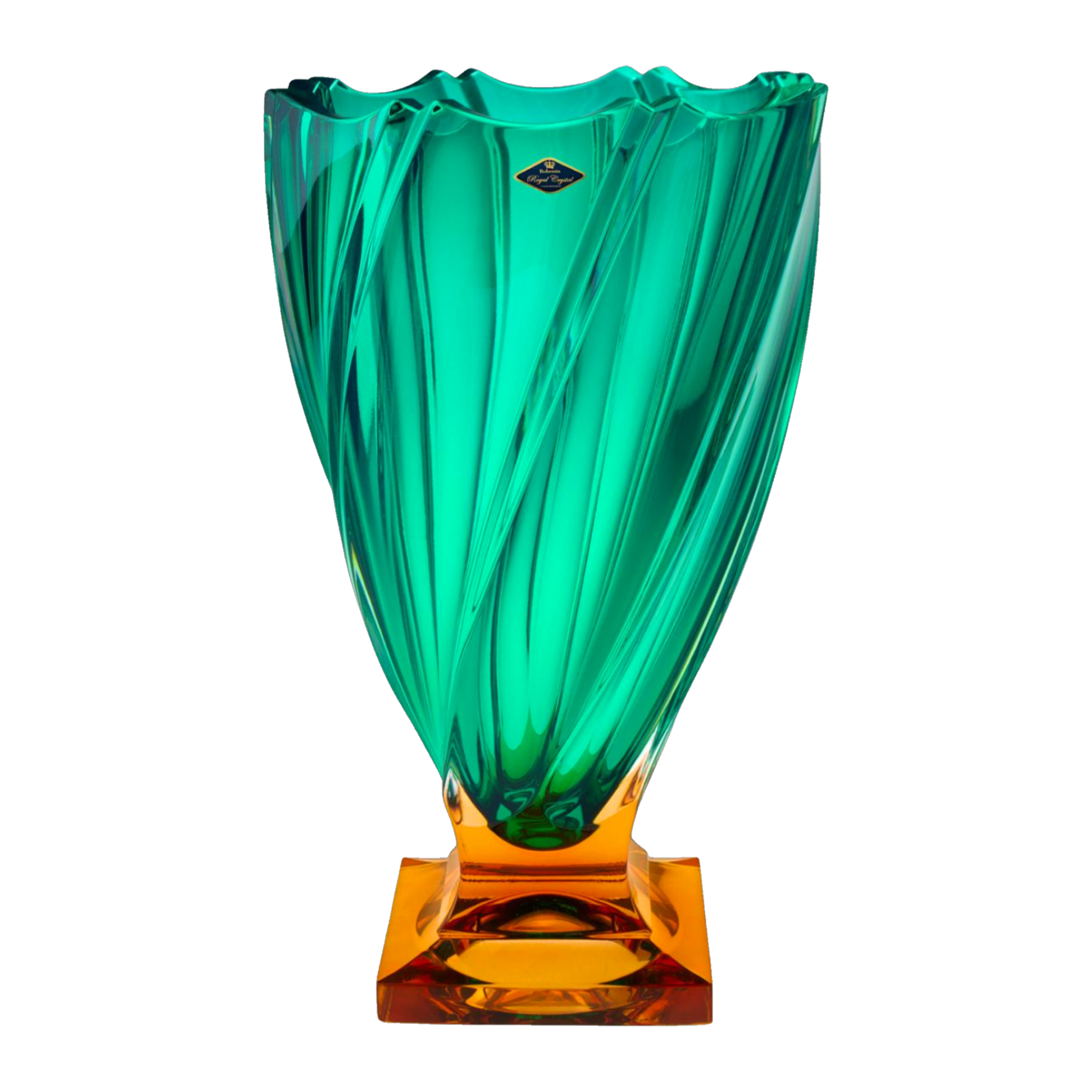Ponti Fan Vase in Emerald