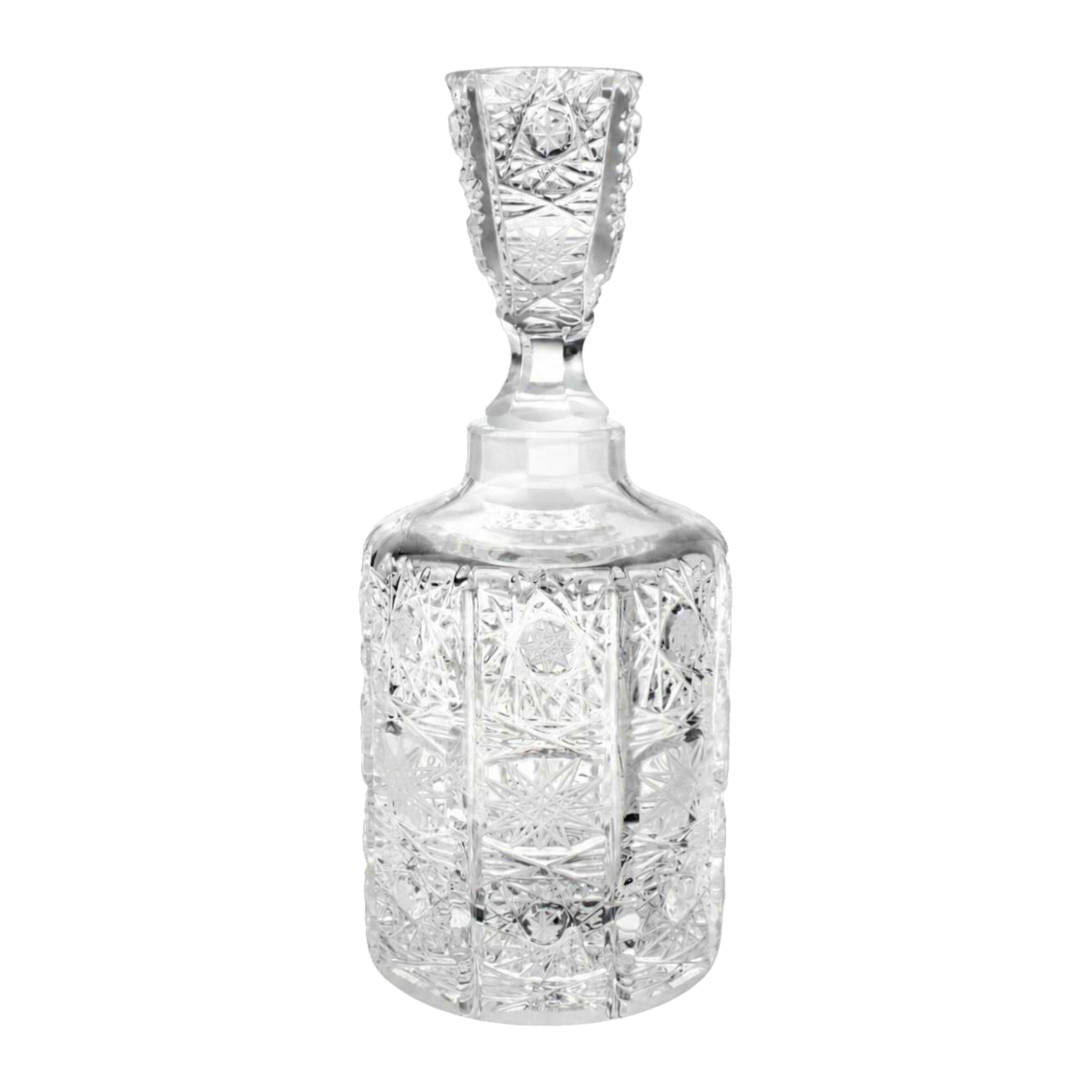 Royale Lace Tall Perfume Decanter - Clear
