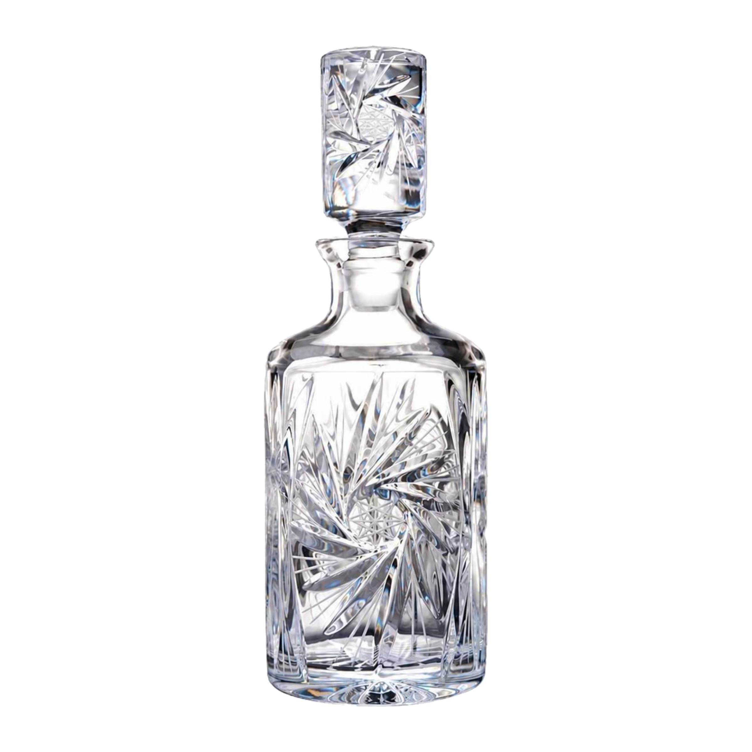 Royale Pinwheel Perfume Decanter, Large - Clear