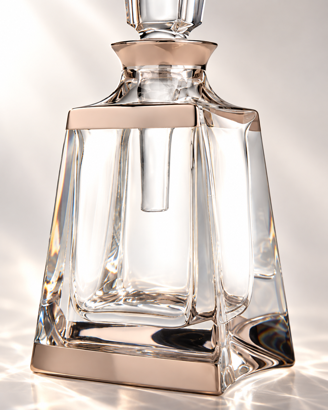 Kathrene Banded Perfume Flacon - Platinum, Close-up