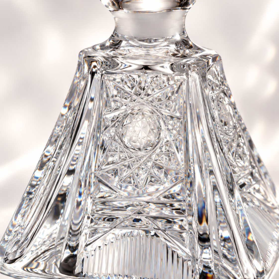 Pyramide Lace Perfume Flacon - Clear, Close-up