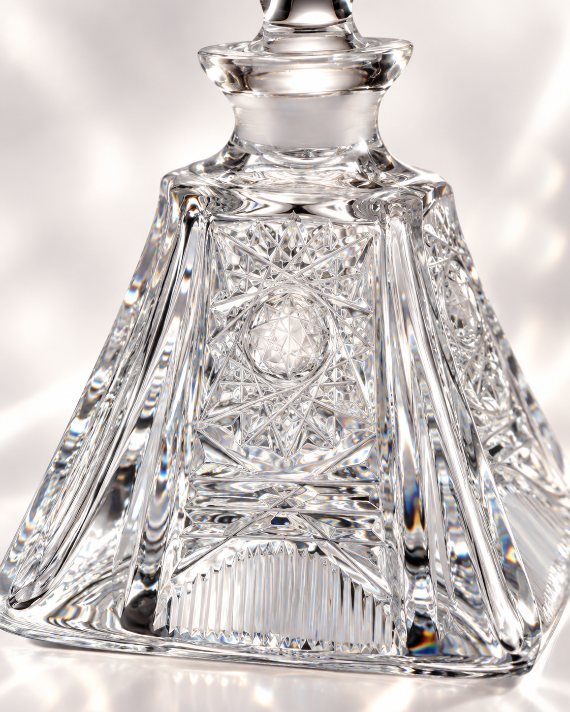 Pyramide Lace Perfume Flacon - Clear, Close-up