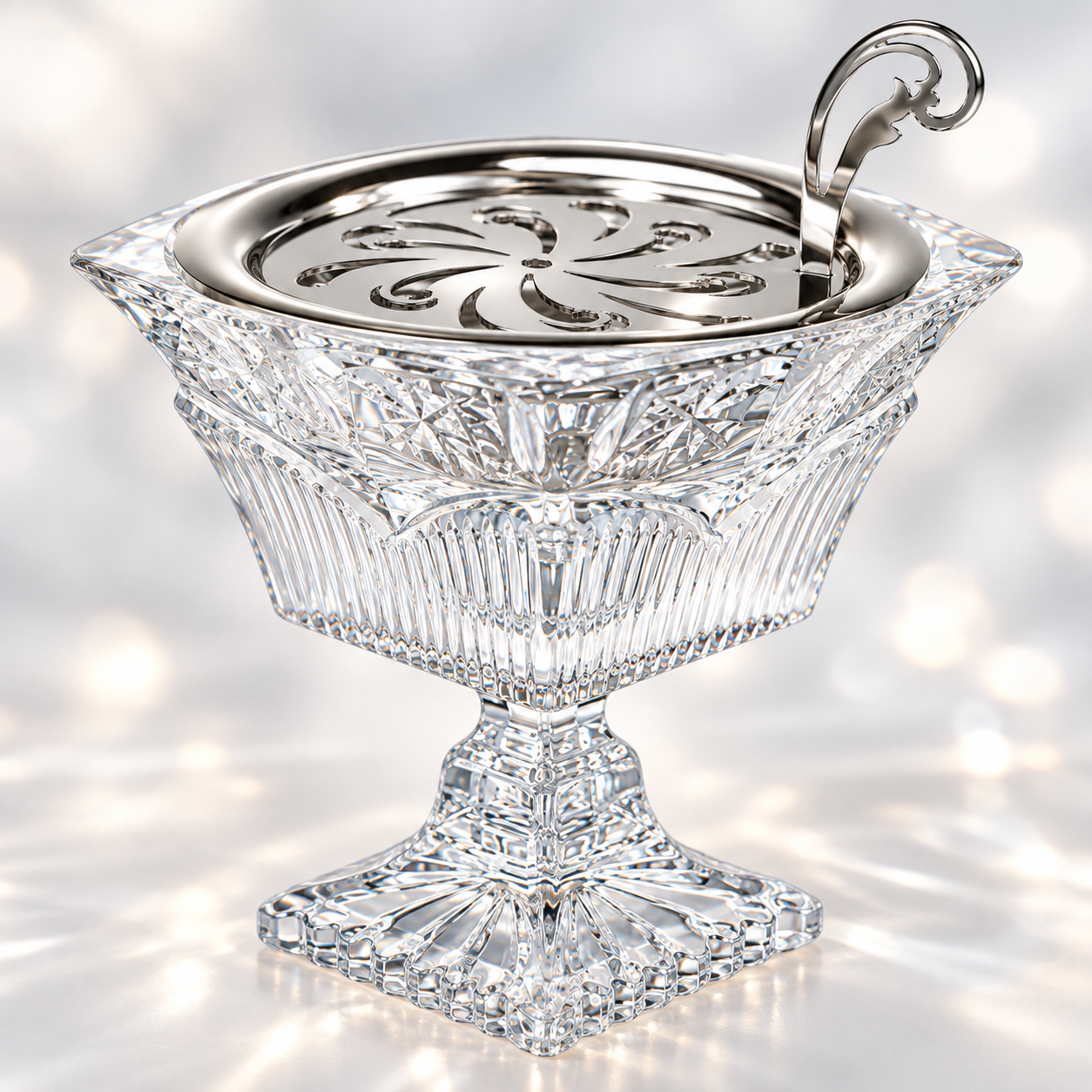 Argent Chalice Crystal Incense Burner