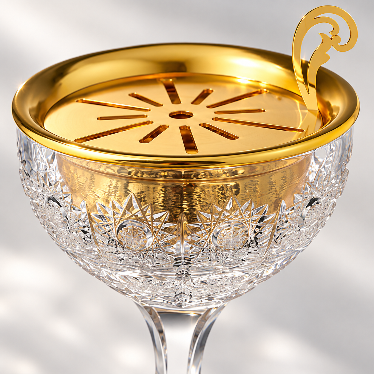 Coupelle Crystal Incense Goblet, Close-up