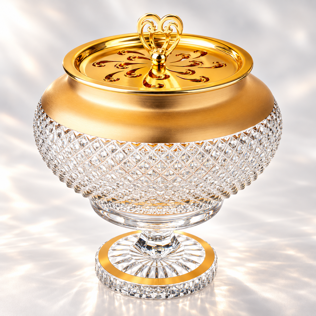 Diamantine Crystal Incense Bowl