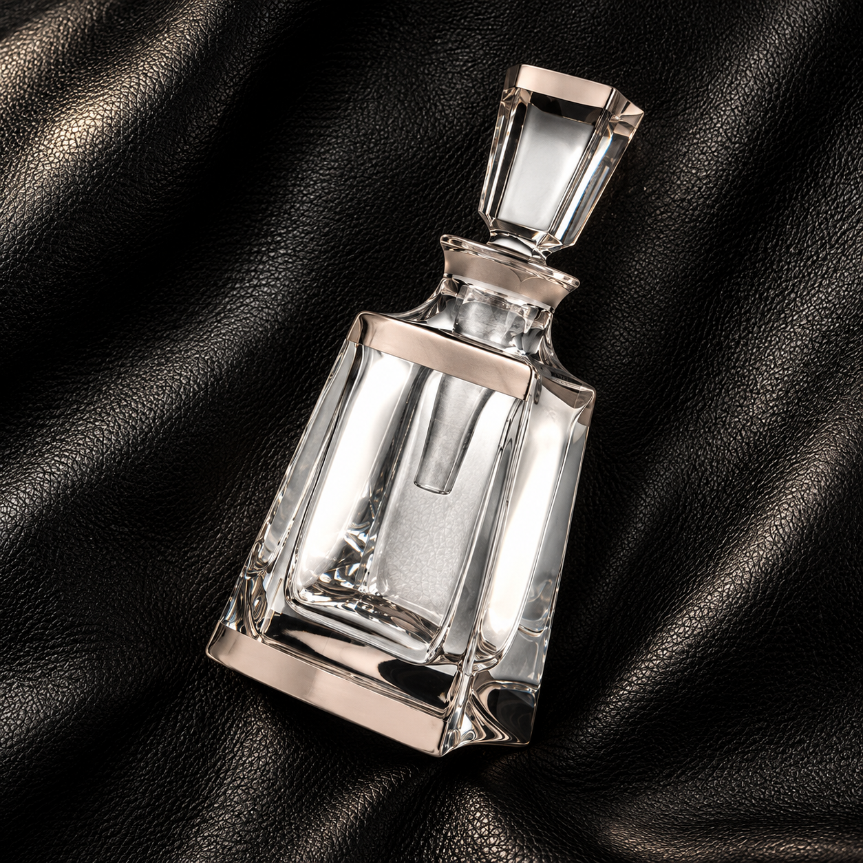 Kathrene Banded Perfume Flacon - Platinum