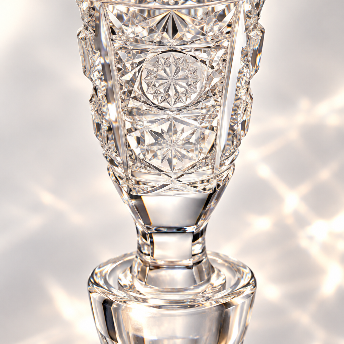 Royale Lace Spire Perfume Decanter - Clear, Close-up