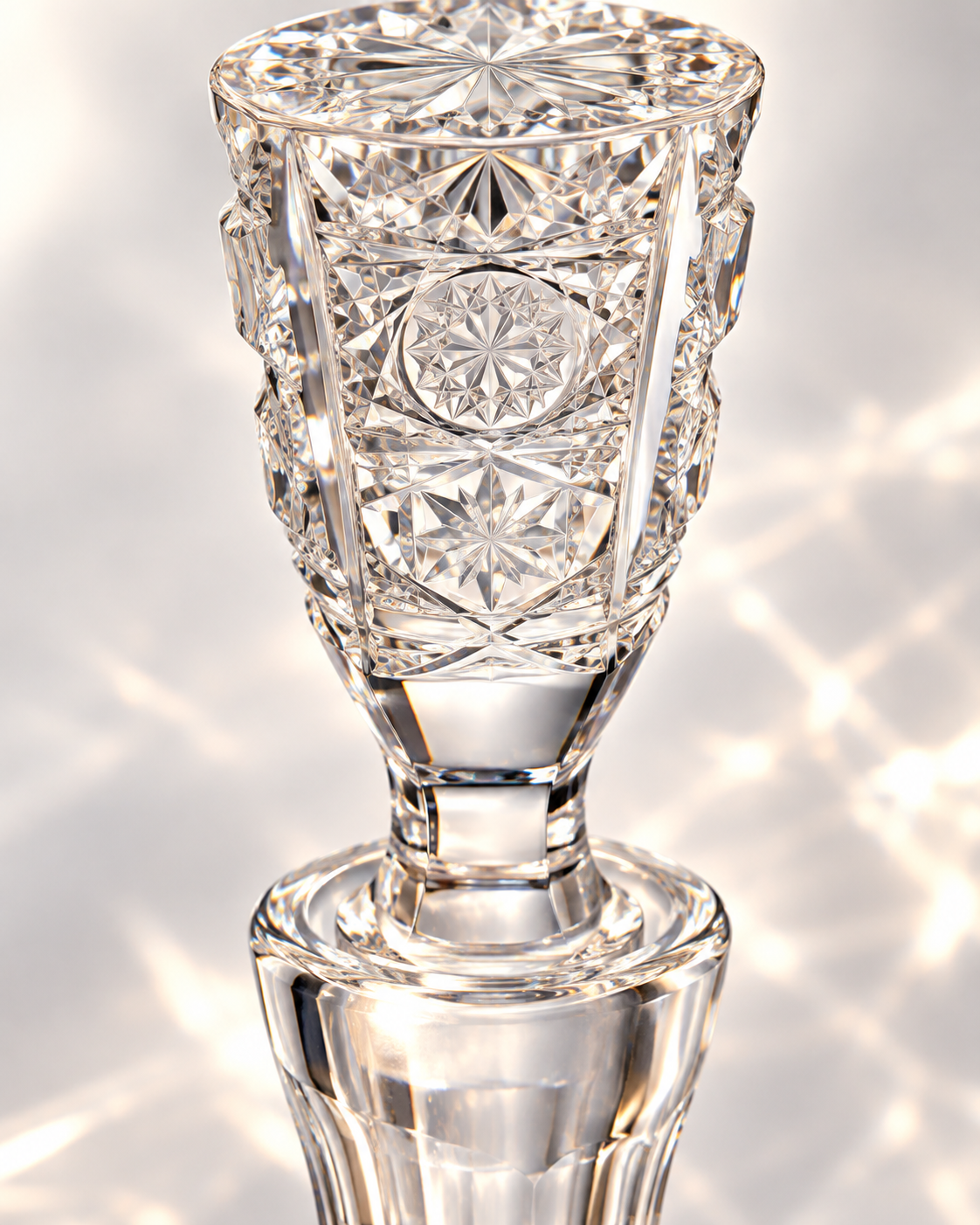 Royale Lace Spire Perfume Decanter - Clear, Close-up