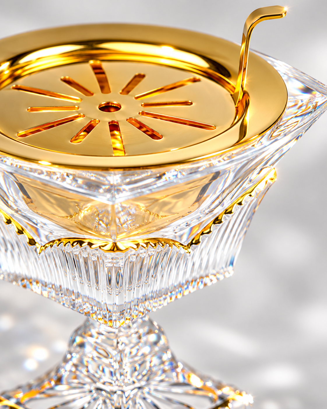 Aurum Chalice Crystal Incense Burner, Close-up