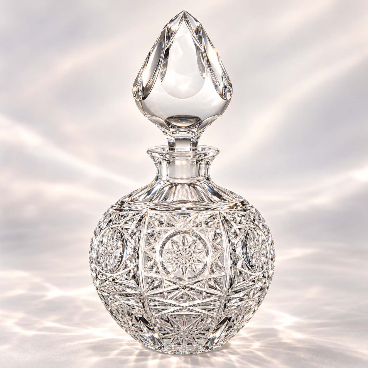 Atelier Lace Perfume Flacon, Round - Clear