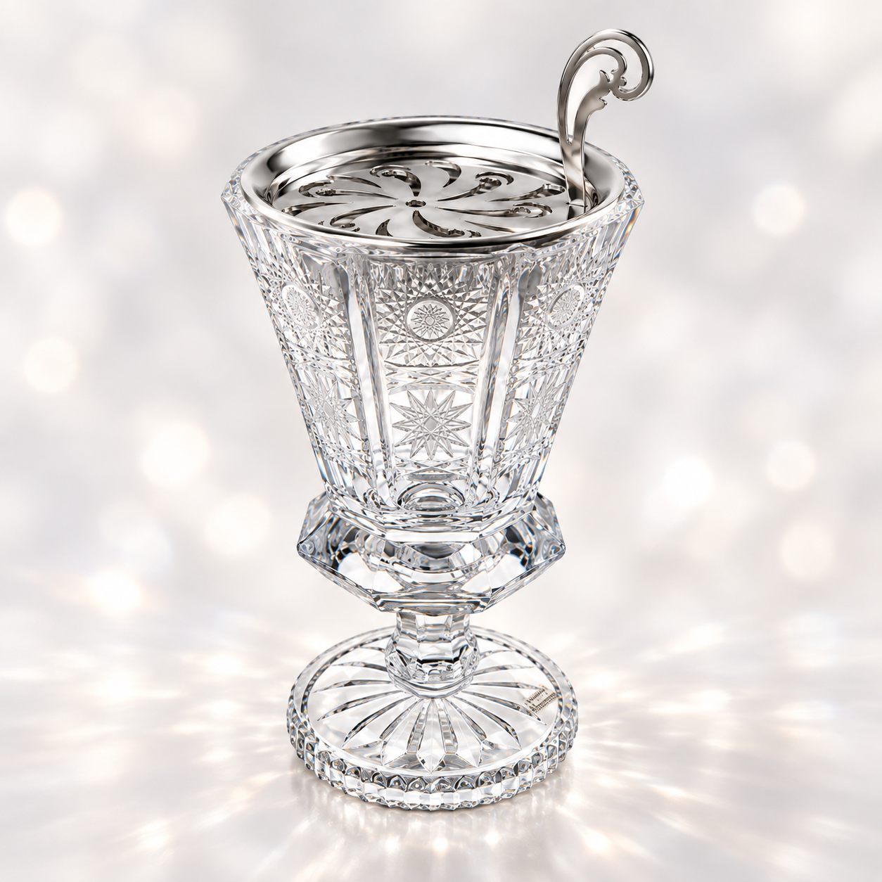 Belvedere Crystal Incense Goblet, Short