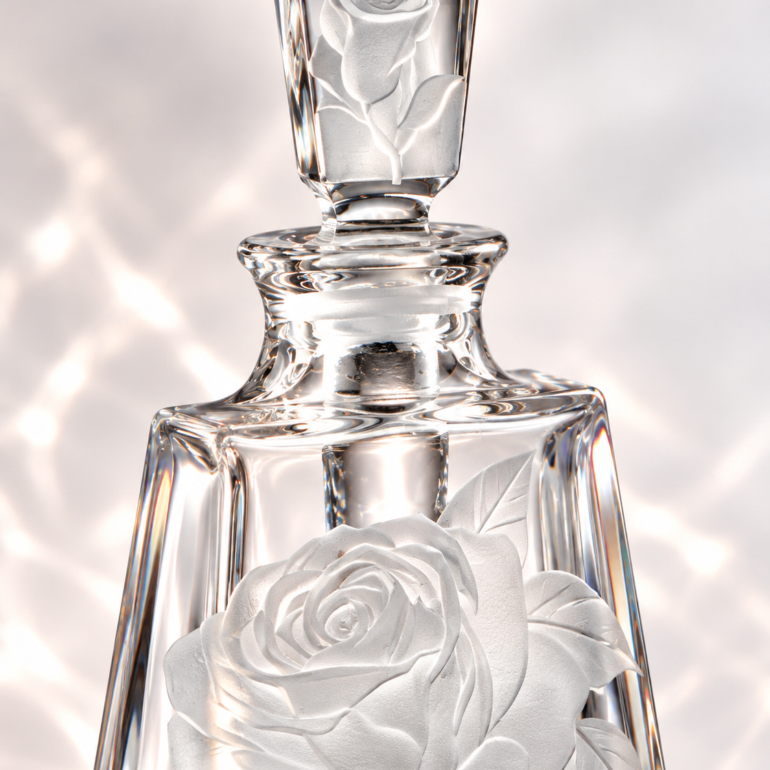 Kathrene Roses Perfume Flacon - Clear, Close-up