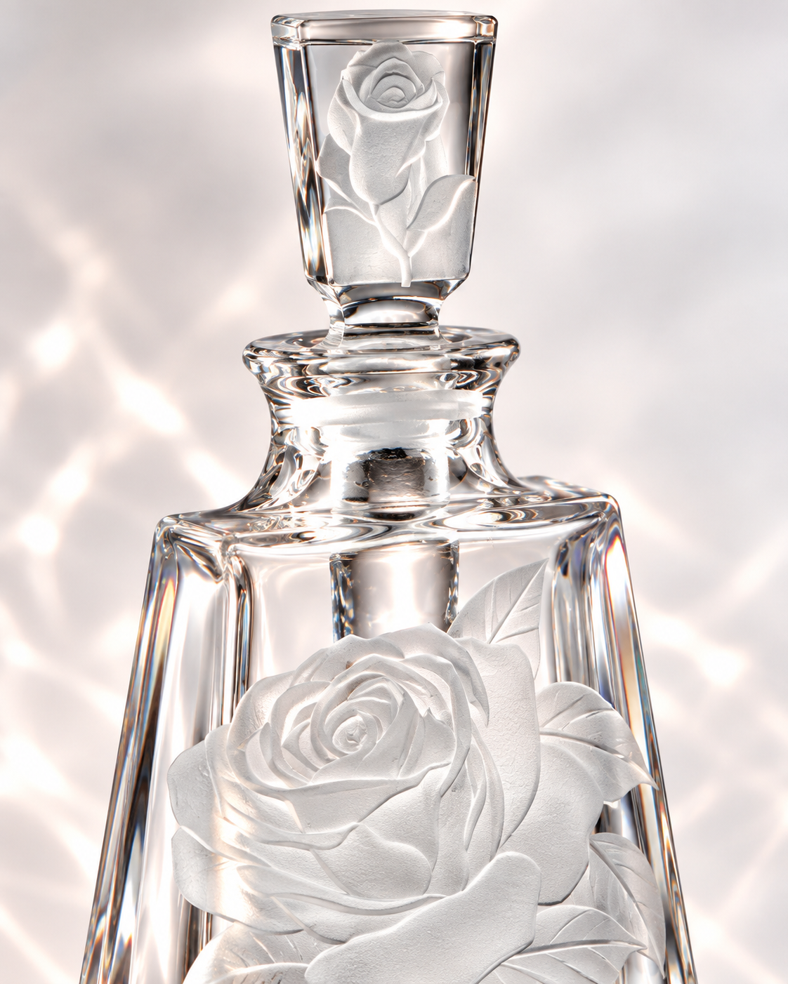 Kathrene Roses Perfume Flacon - Clear, Close-up
