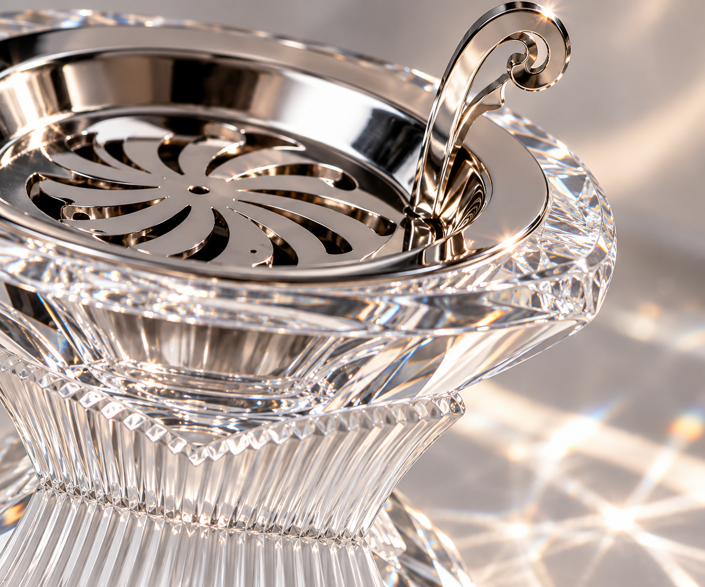 Cristal Pur Incense Burner, Close-up