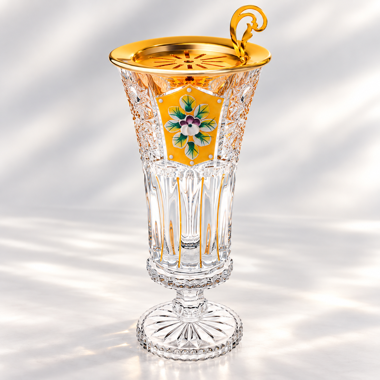 Fleurette Crystal Incense Vase